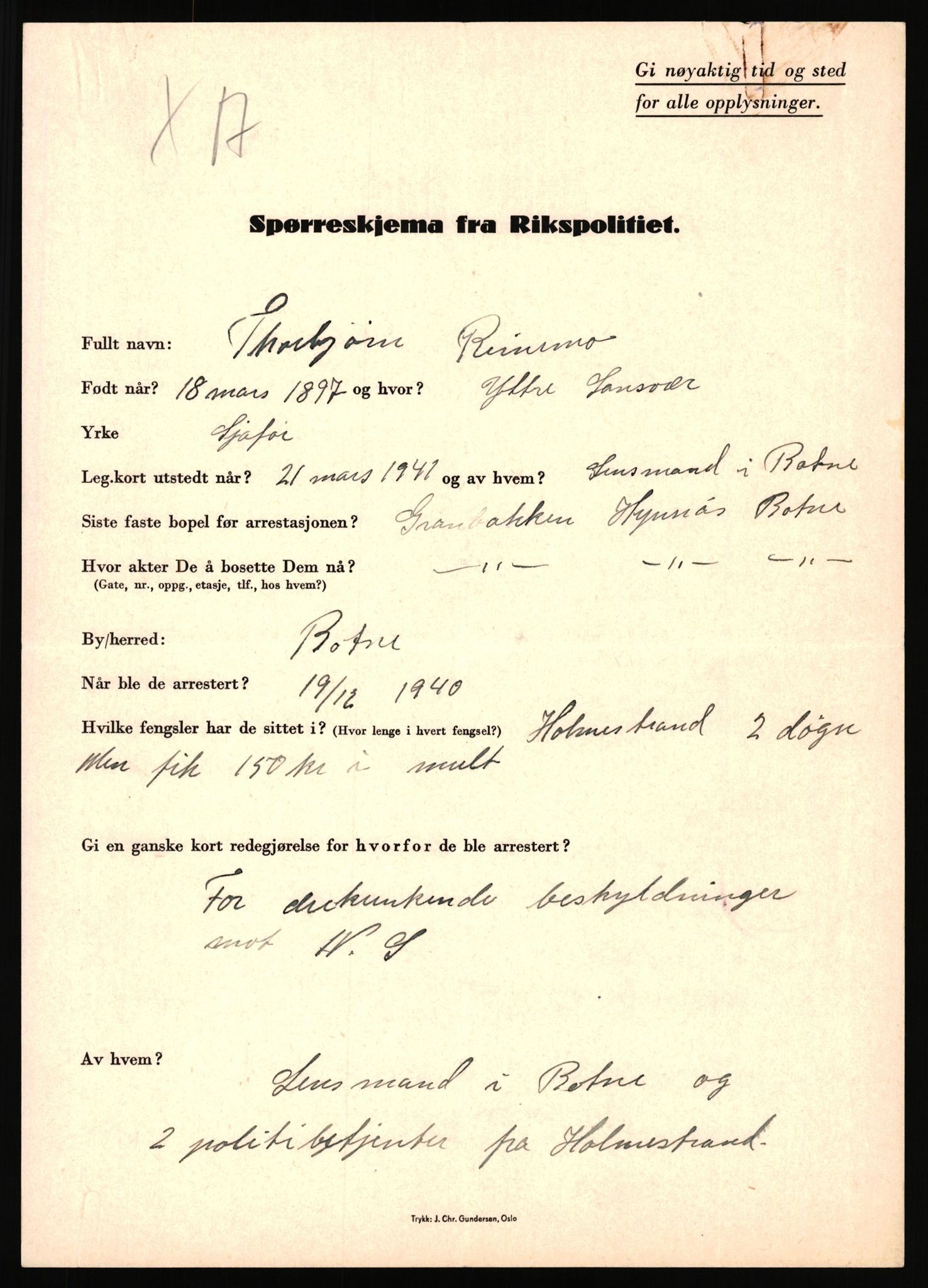 Rikspolitisjefen, AV/RA-S-1560/L/L0014: Pettersen, Aksel - Savosnick, Ernst, 1940-1945, s. 434