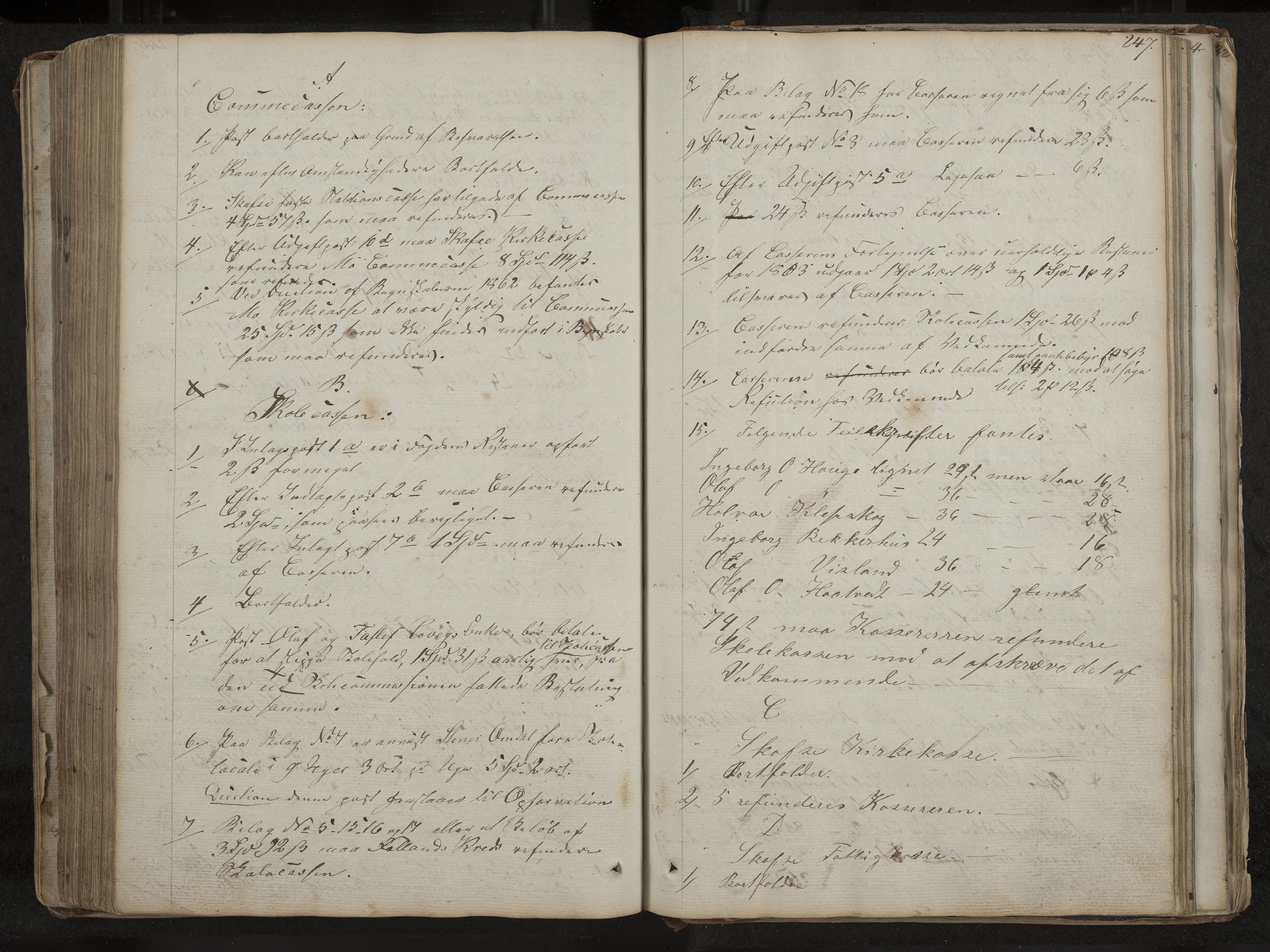 Mo formannskap og sentraladministrasjon, IKAK/0832021/A/L0001: Møtebok Mo og Skafså, 1837-1882, s. 247