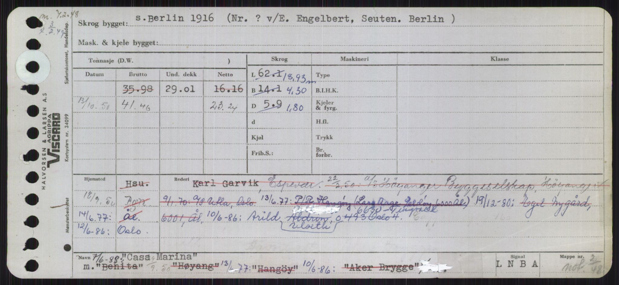 Sjøfartsdirektoratet med forløpere, Skipsmålingen, RA/S-1627/H/Ha/L0001/0002: Fartøy, A-Eig / Fartøy Bjør-Eig, s. 589