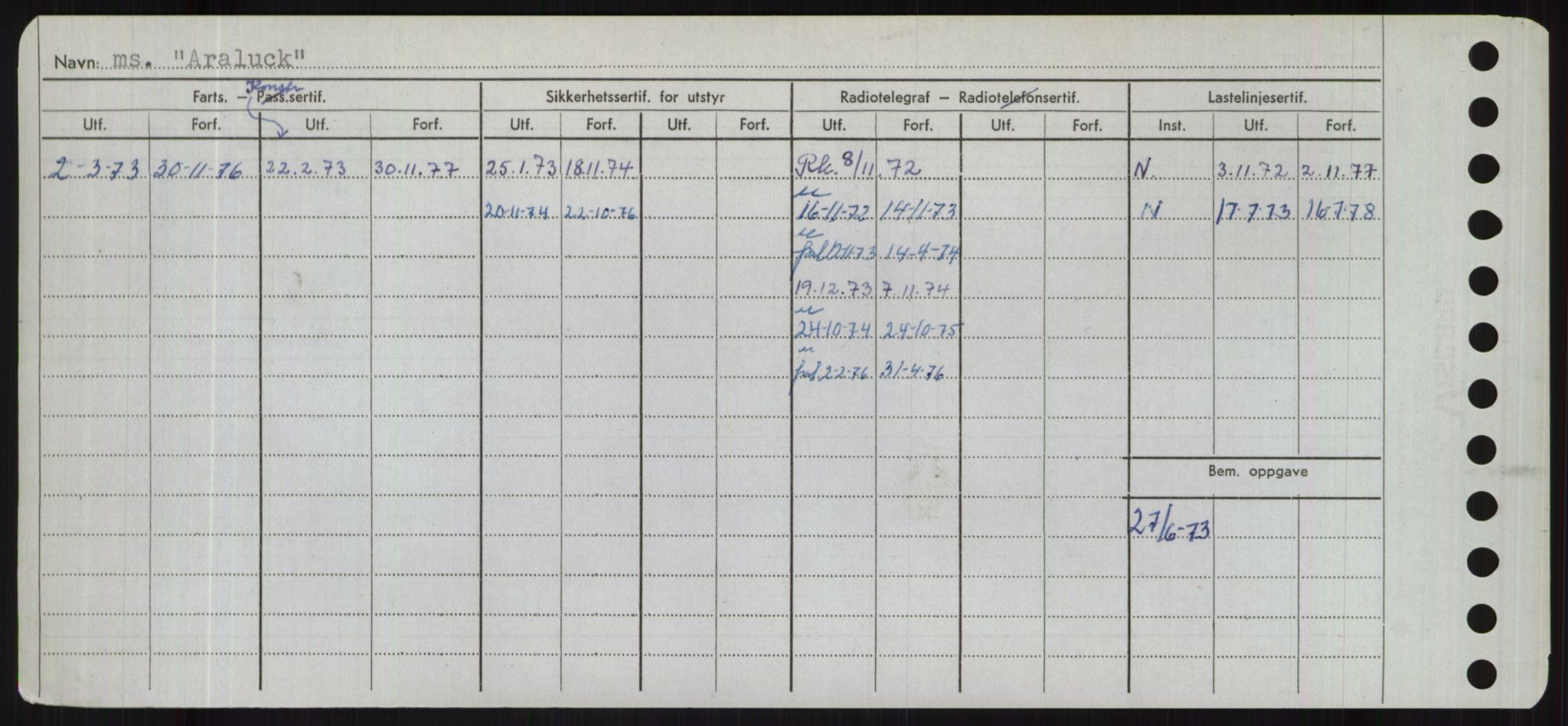 Sjøfartsdirektoratet med forløpere, Skipsmålingen, RA/S-1627/H/Hd/L0002: Fartøy, Apa-Axe, s. 30