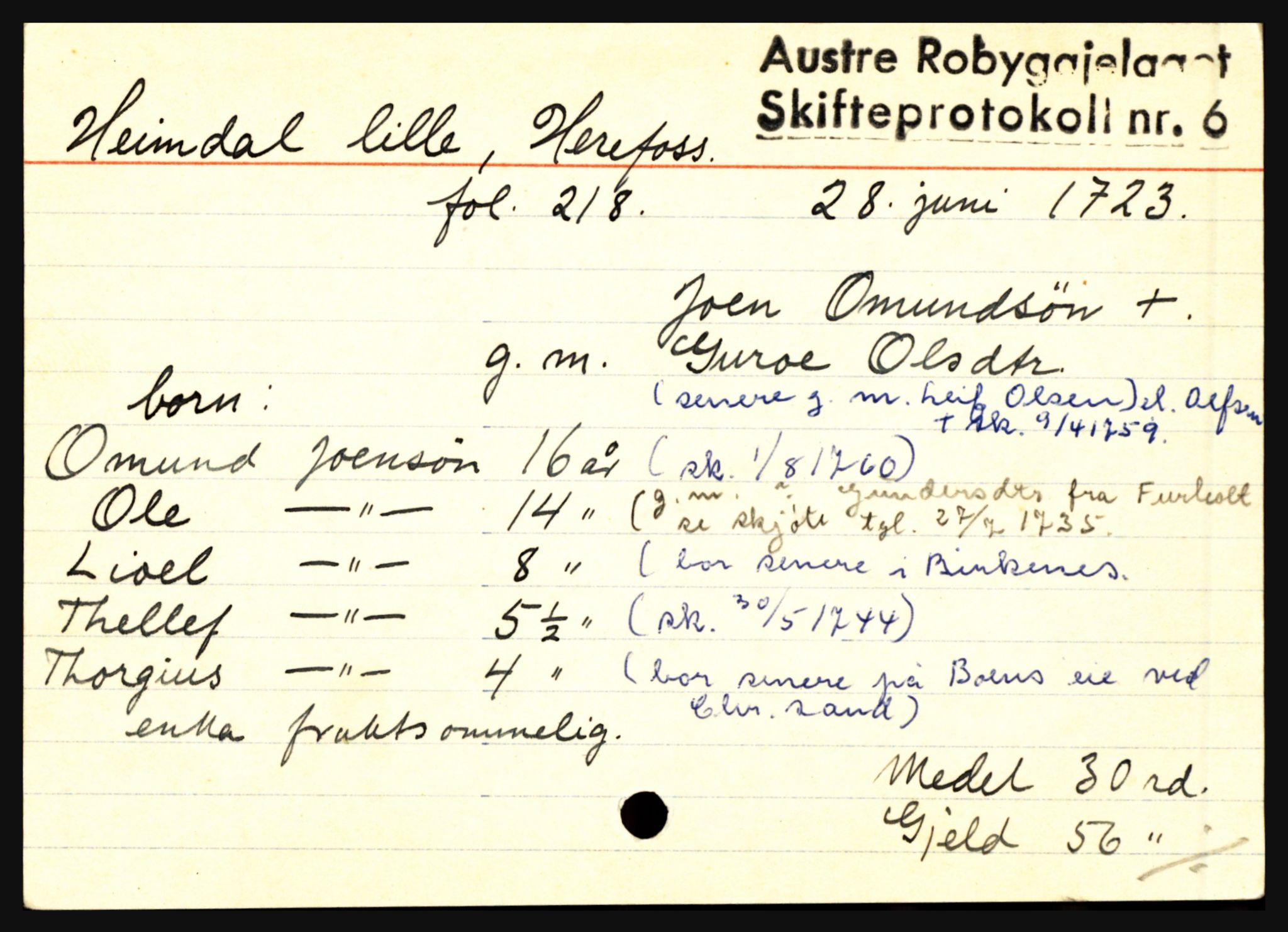 Østre Råbyggelag sorenskriveri, AV/SAK-1221-0016/H, s. 4669