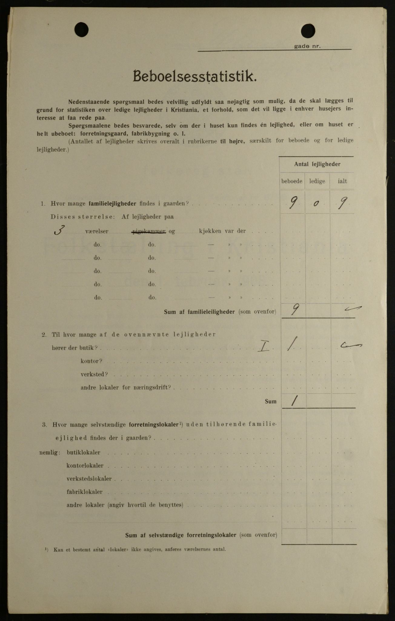 OBA, Kommunal folketelling 1.2.1908 for Kristiania kjøpstad, 1908, s. 106596