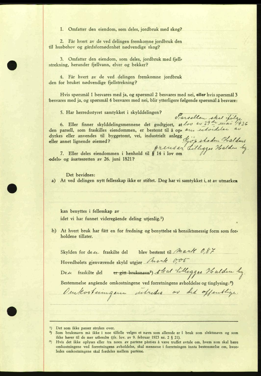 Idd og Marker sorenskriveri, AV/SAO-A-10283/G/Gb/Gbb/L0002: Pantebok nr. A2, 1937-1938, Dagboknr: 603/1937