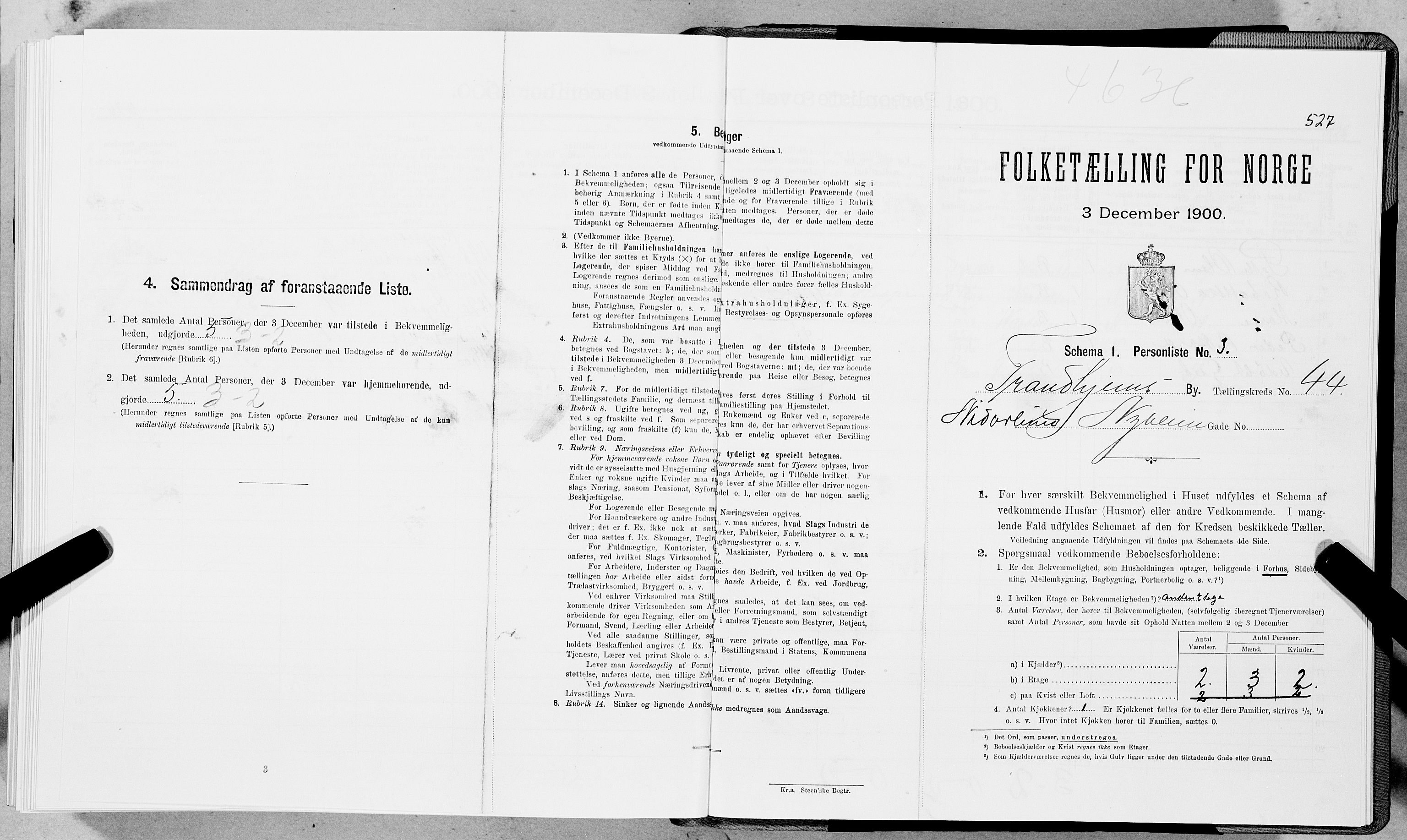 SAT, Folketelling 1900 for 1601 Trondheim kjøpstad, 1900, s. 7277