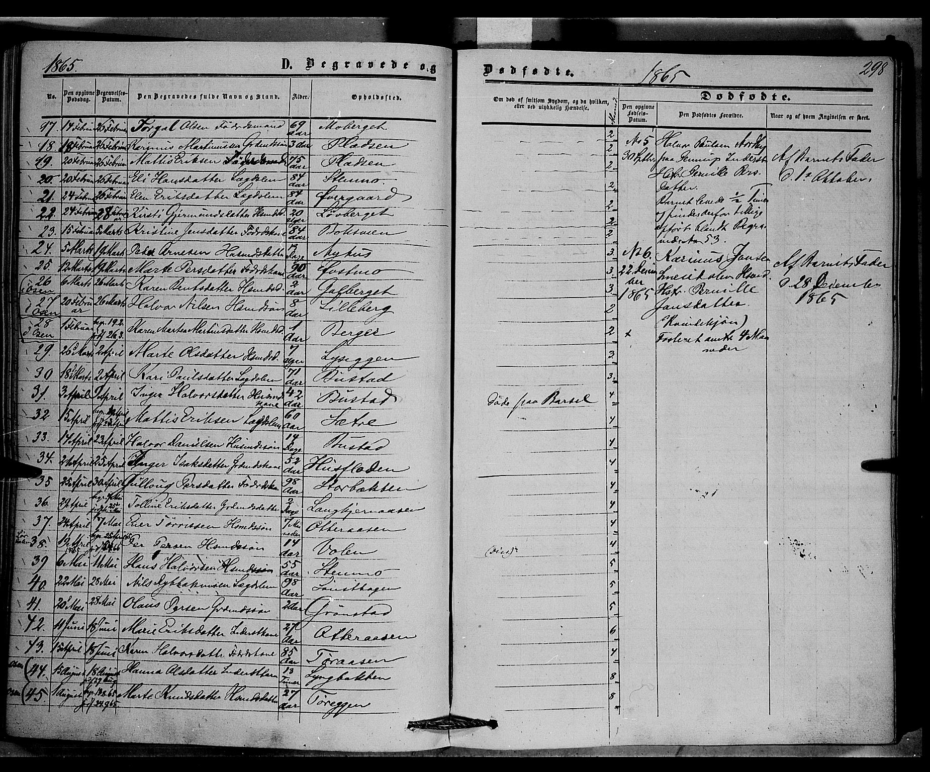 Trysil prestekontor, AV/SAH-PREST-046/H/Ha/Haa/L0005: Ministerialbok nr. 5, 1851-1865, s. 298