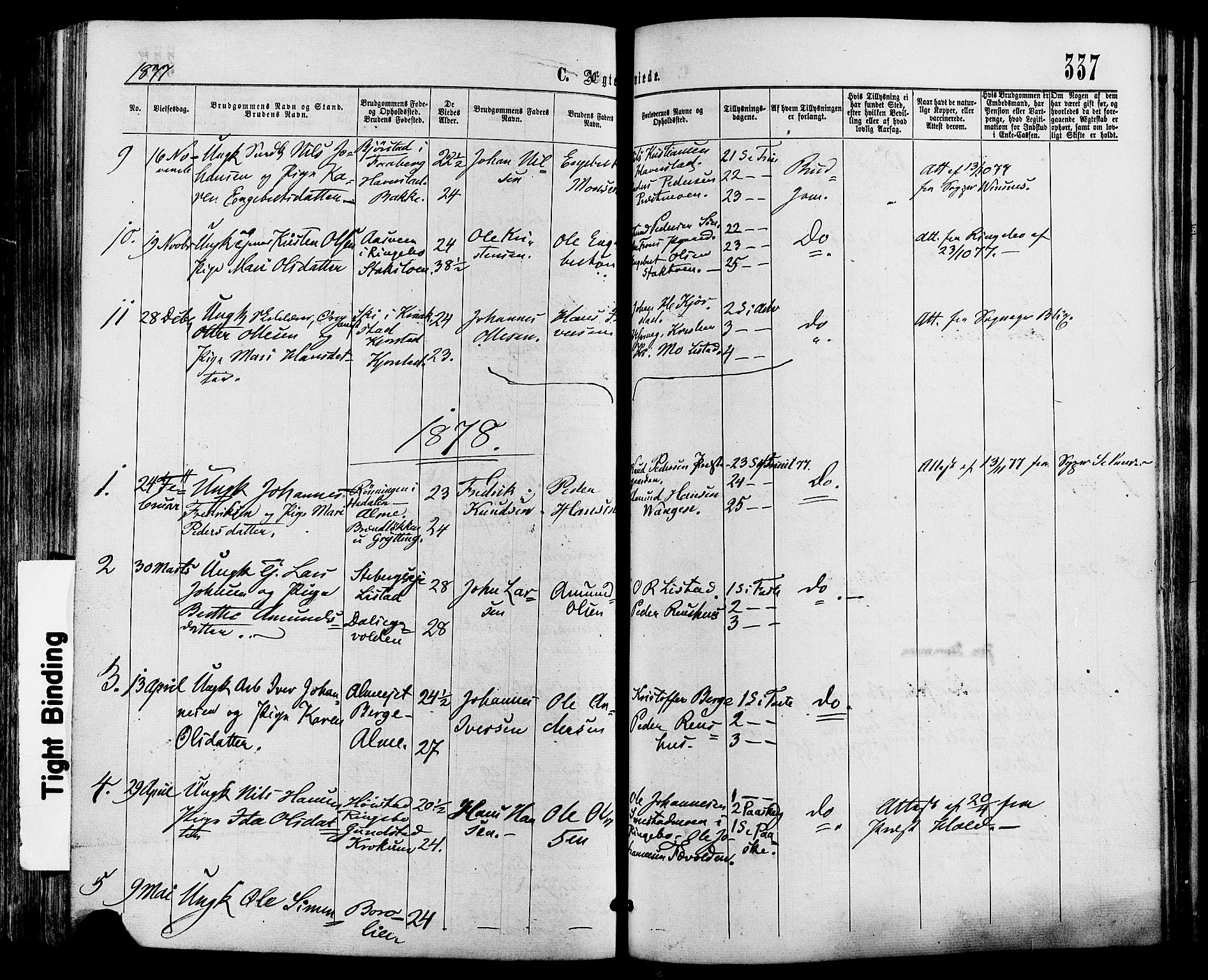 Sør-Fron prestekontor, AV/SAH-PREST-010/H/Ha/Haa/L0002: Ministerialbok nr. 2, 1864-1880, s. 337