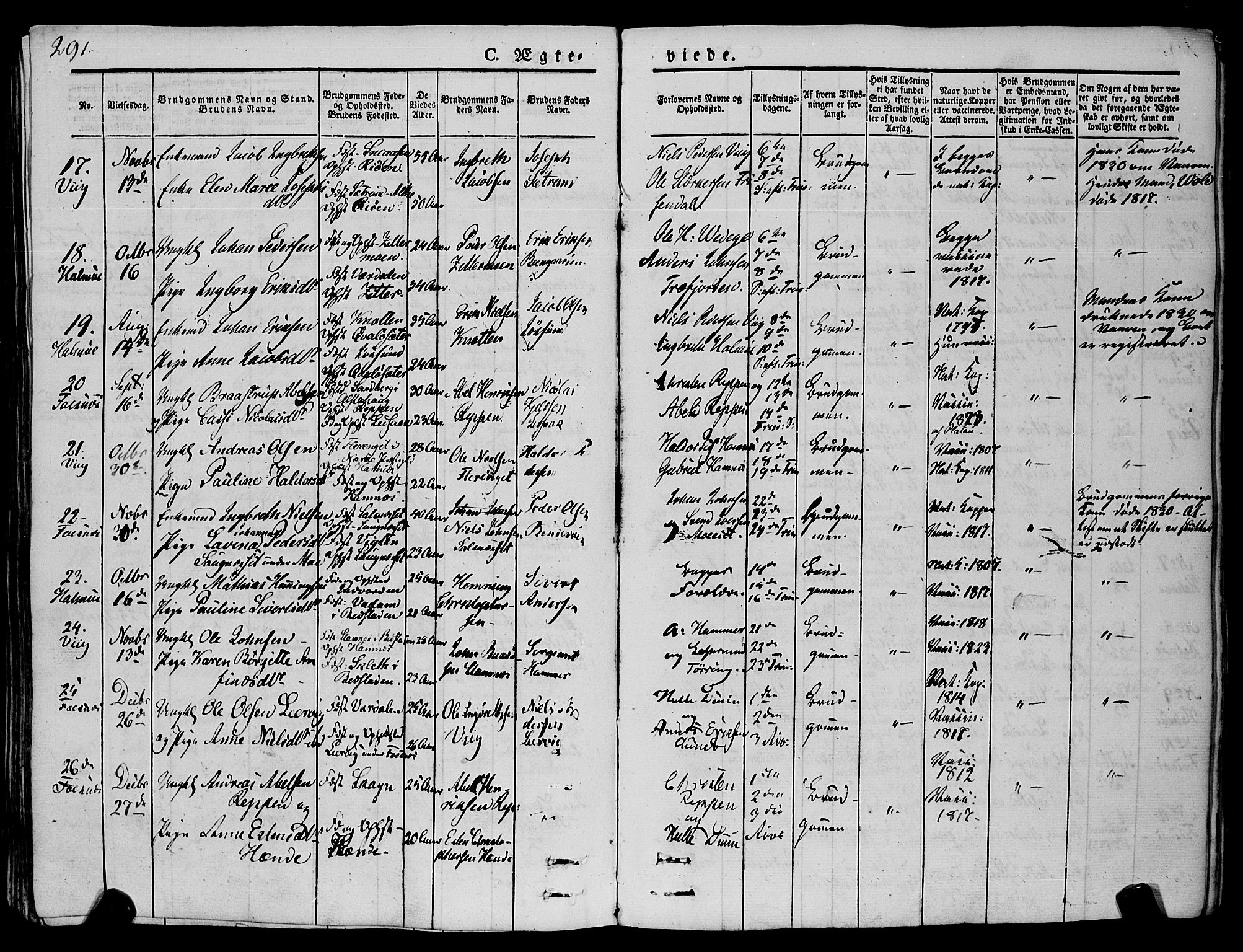 Ministerialprotokoller, klokkerbøker og fødselsregistre - Nord-Trøndelag, AV/SAT-A-1458/773/L0614: Ministerialbok nr. 773A05, 1831-1856, s. 291