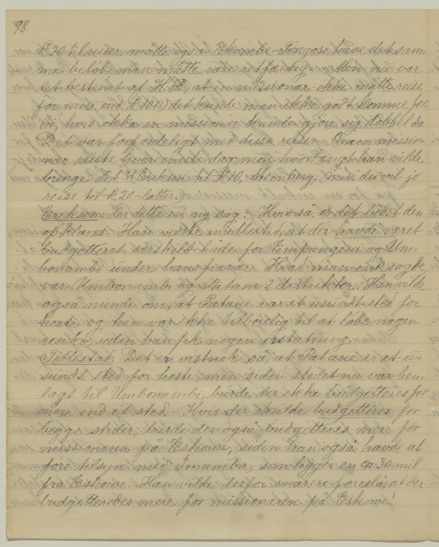 Det Norske Misjonsselskap - hovedadministrasjonen, VID/MA-A-1045/D/Da/Daa/L0042/0007: Konferansereferat og årsberetninger / Konferansereferat fra Sør-Afrika., 1898, s. 98