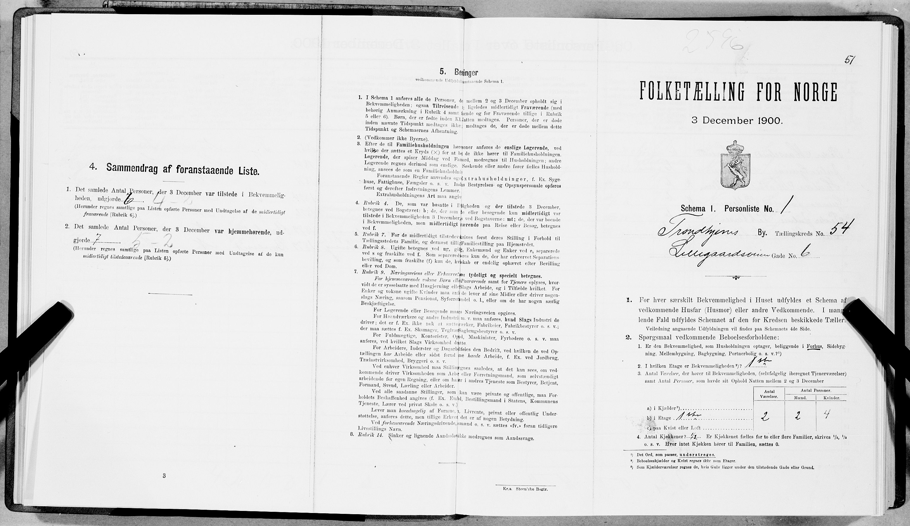 SAT, Folketelling 1900 for 1601 Trondheim kjøpstad, 1900, s. 9119