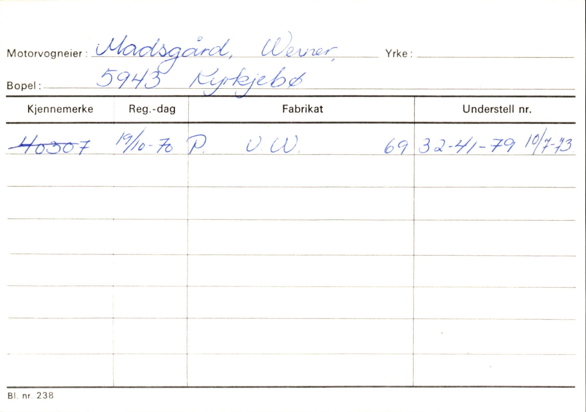 Statens vegvesen, Sogn og Fjordane vegkontor, SAB/A-5301/4/F/L0130: Eigarregister Eid T-Å. Høyanger A-O, 1945-1975, s. 2074