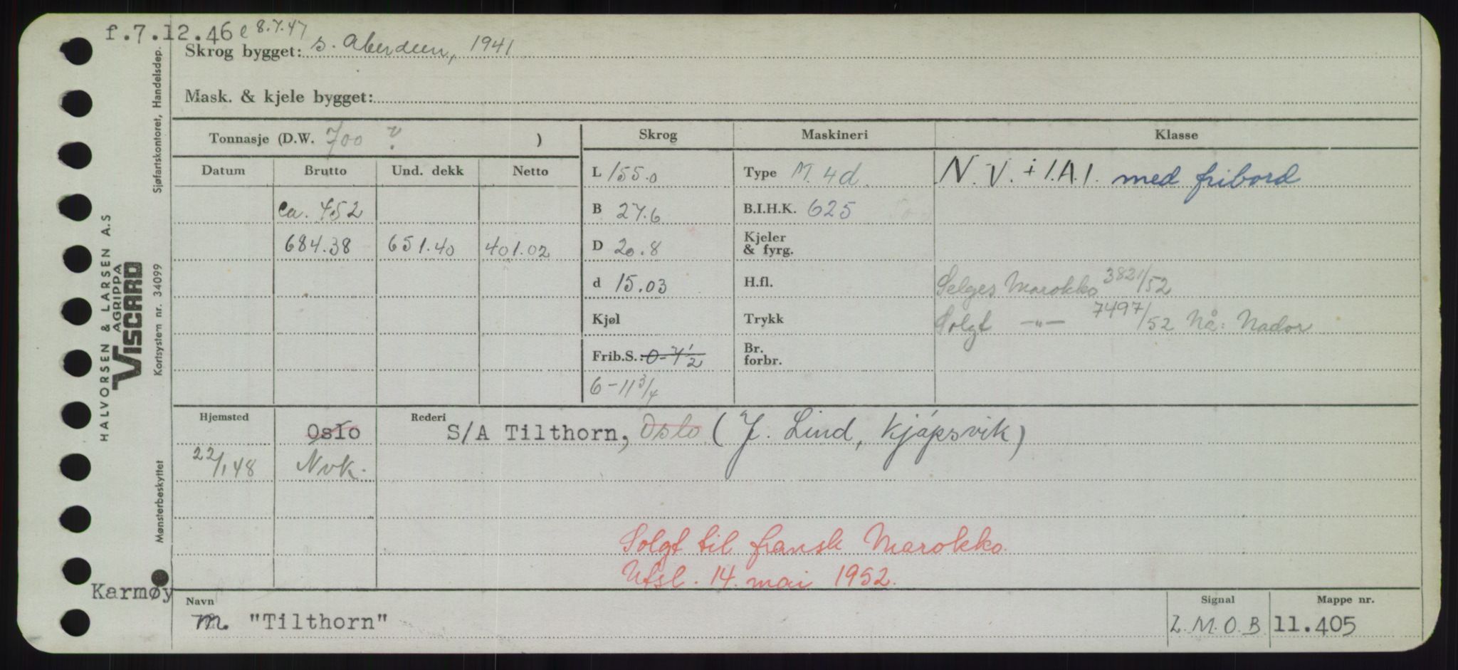 Sjøfartsdirektoratet med forløpere, Skipsmålingen, RA/S-1627/H/Hd/L0039: Fartøy, Ti-Tø, s. 27