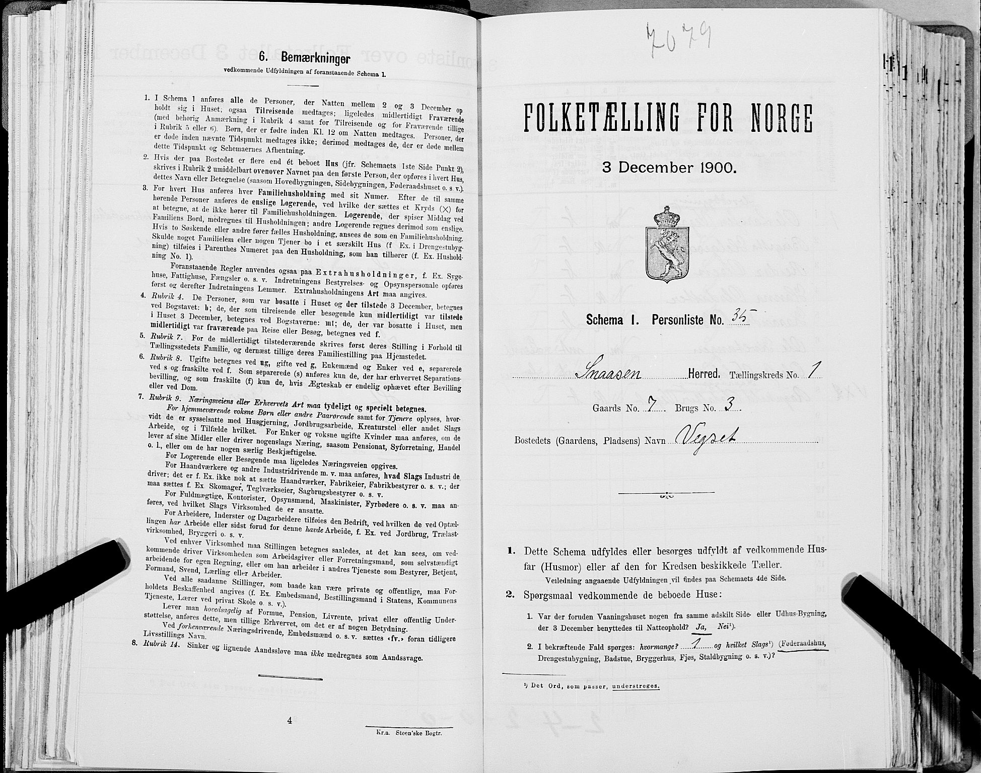 SAT, Folketelling 1900 for 1736 Snåsa herred, 1900, s. 123