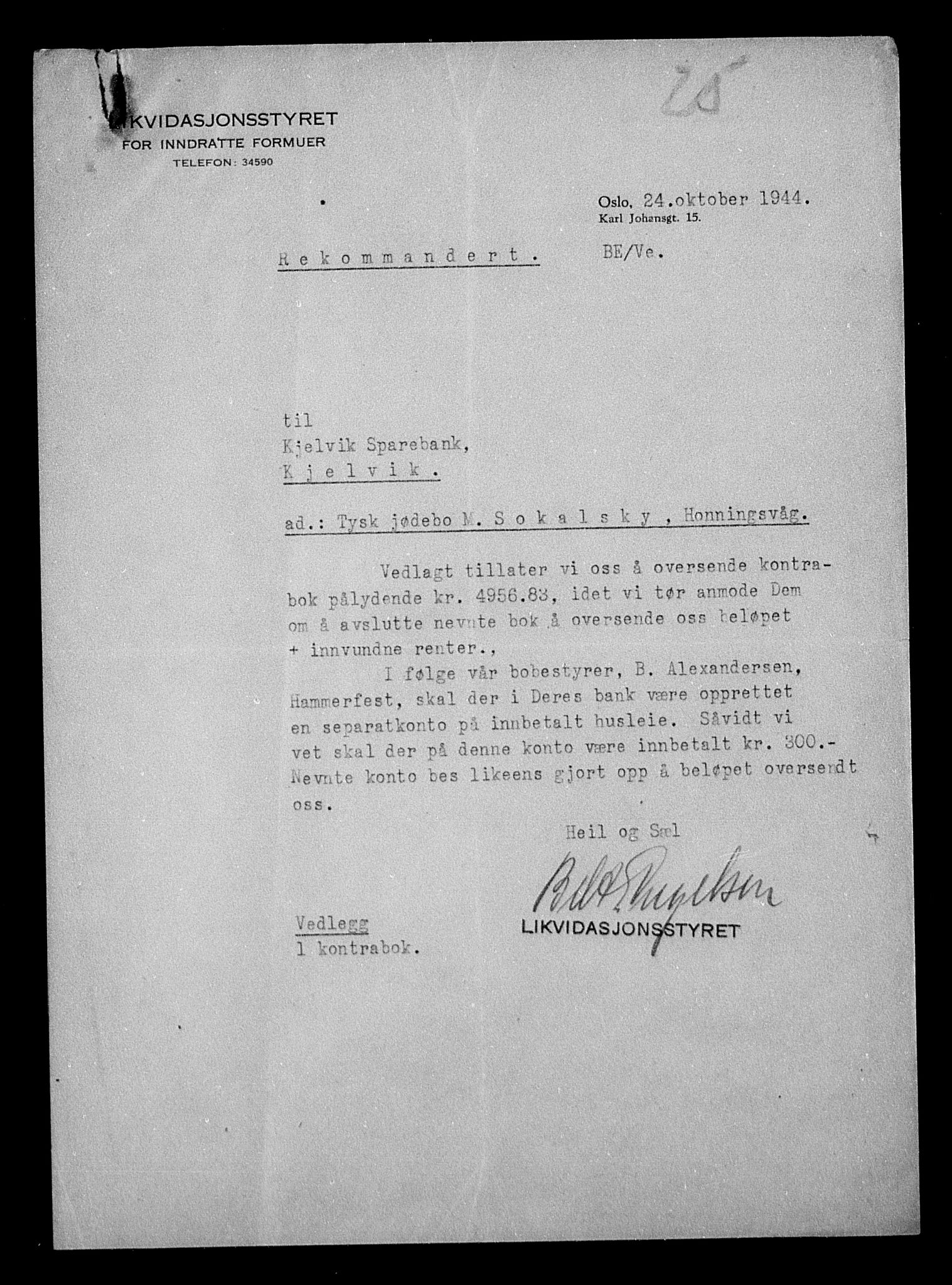 Justisdepartementet, Tilbakeføringskontoret for inndratte formuer, AV/RA-S-1564/H/Hc/Hcb/L0916: --, 1945-1947, s. 513
