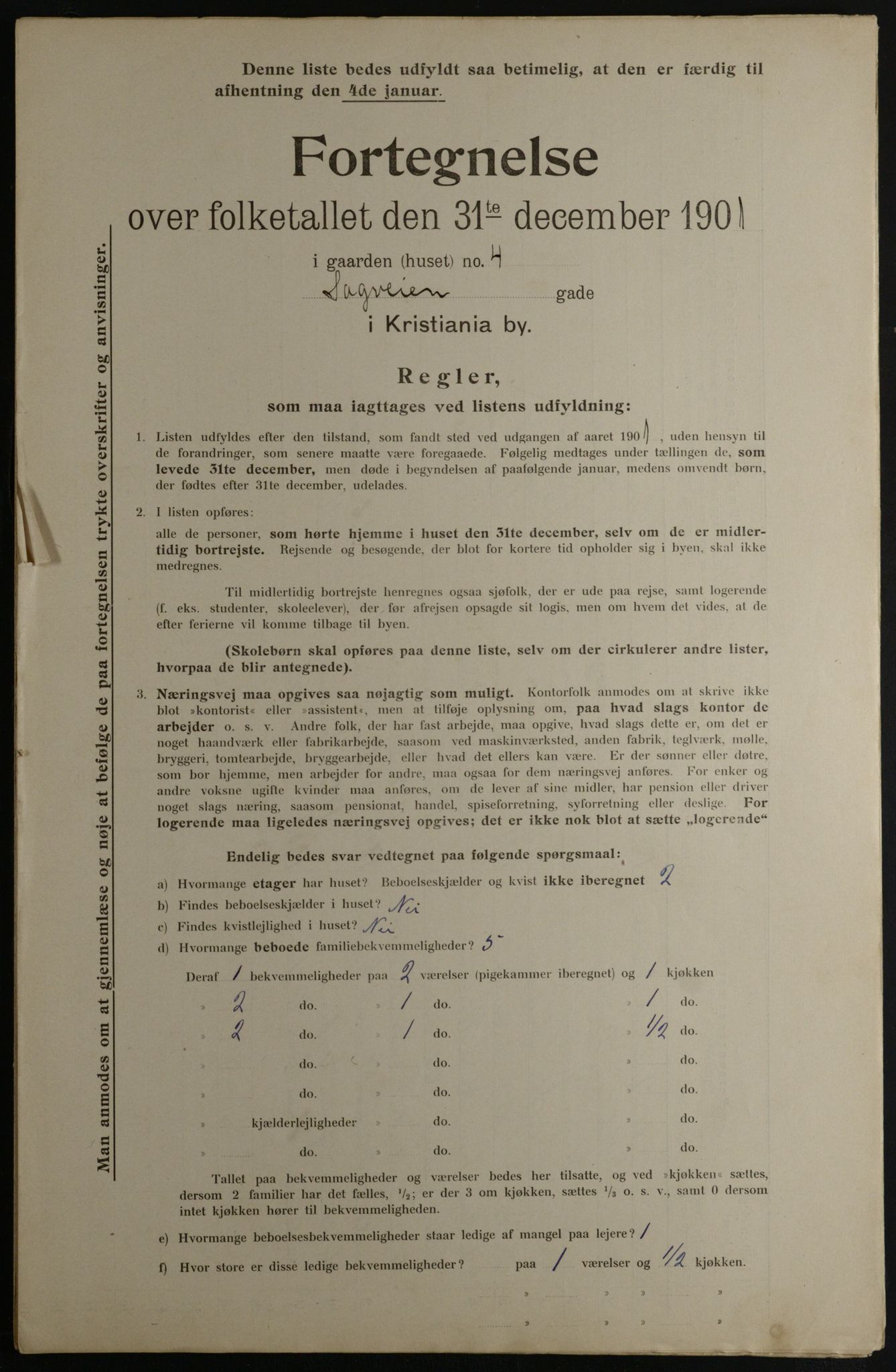 OBA, Kommunal folketelling 31.12.1901 for Kristiania kjøpstad, 1901, s. 13284