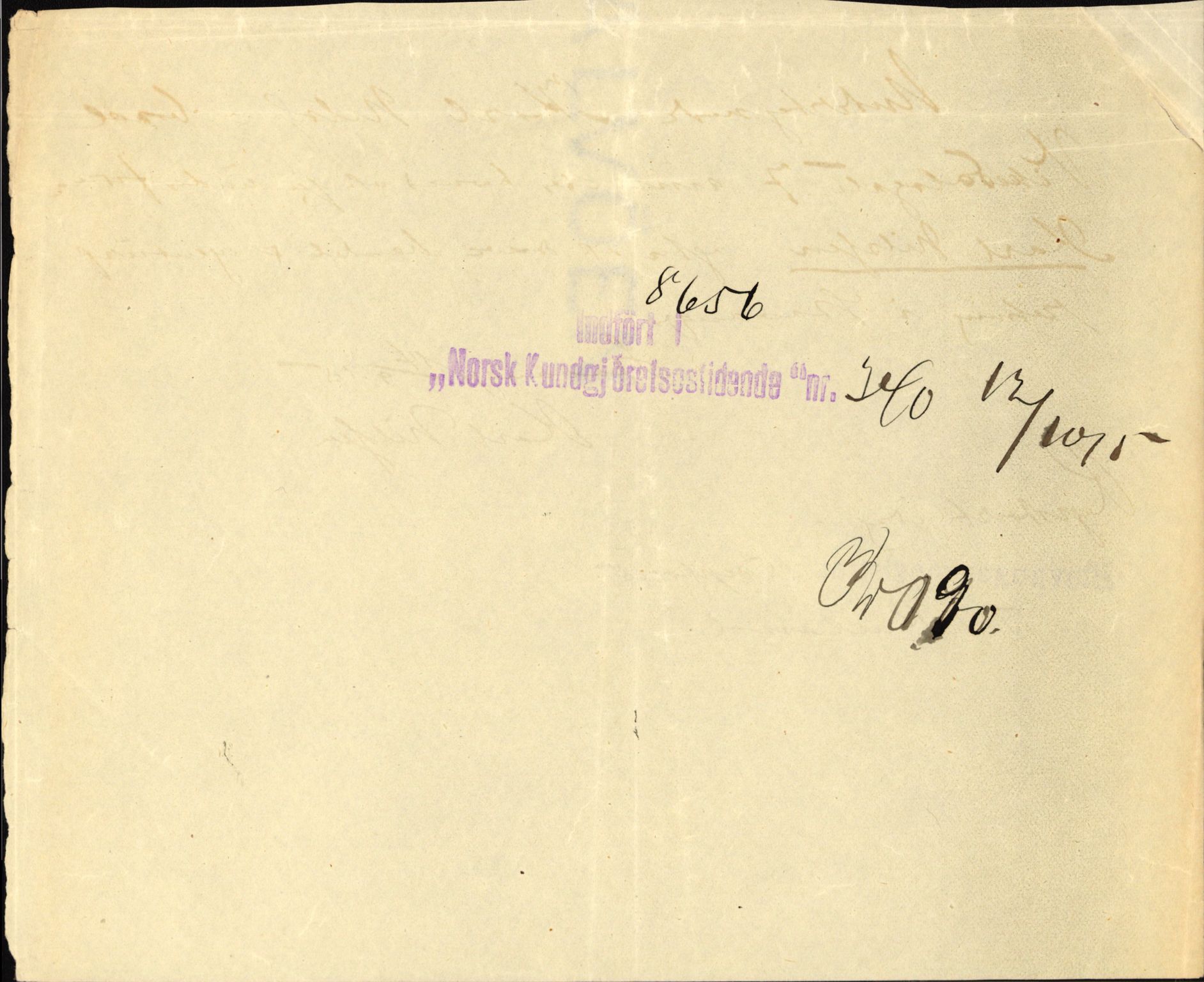 Stavanger byfogd, AV/SAST-A-101408/002/J/Jd/Jde/L0001: Registreringsmeldinger og bilag. Enkeltmannsforetak, 1-350, 1891-1967, s. 383