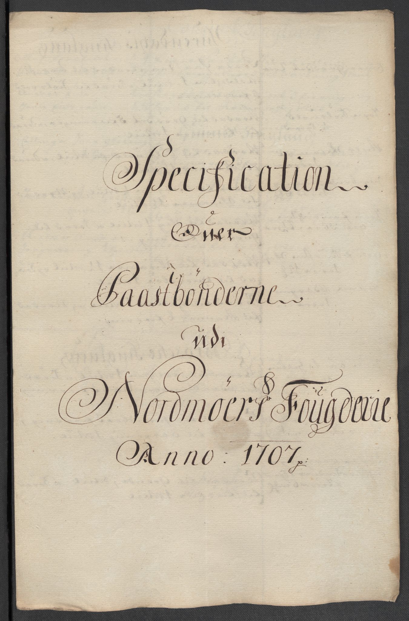 Rentekammeret inntil 1814, Reviderte regnskaper, Fogderegnskap, RA/EA-4092/R56/L3742: Fogderegnskap Nordmøre, 1706-1707, s. 284