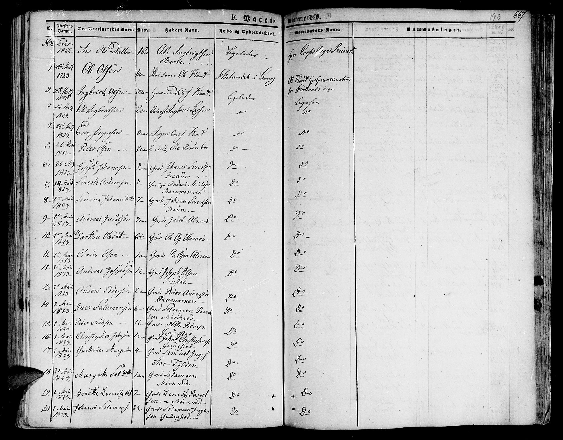 Ministerialprotokoller, klokkerbøker og fødselsregistre - Nord-Trøndelag, AV/SAT-A-1458/758/L0510: Ministerialbok nr. 758A01 /1, 1821-1841, s. 193