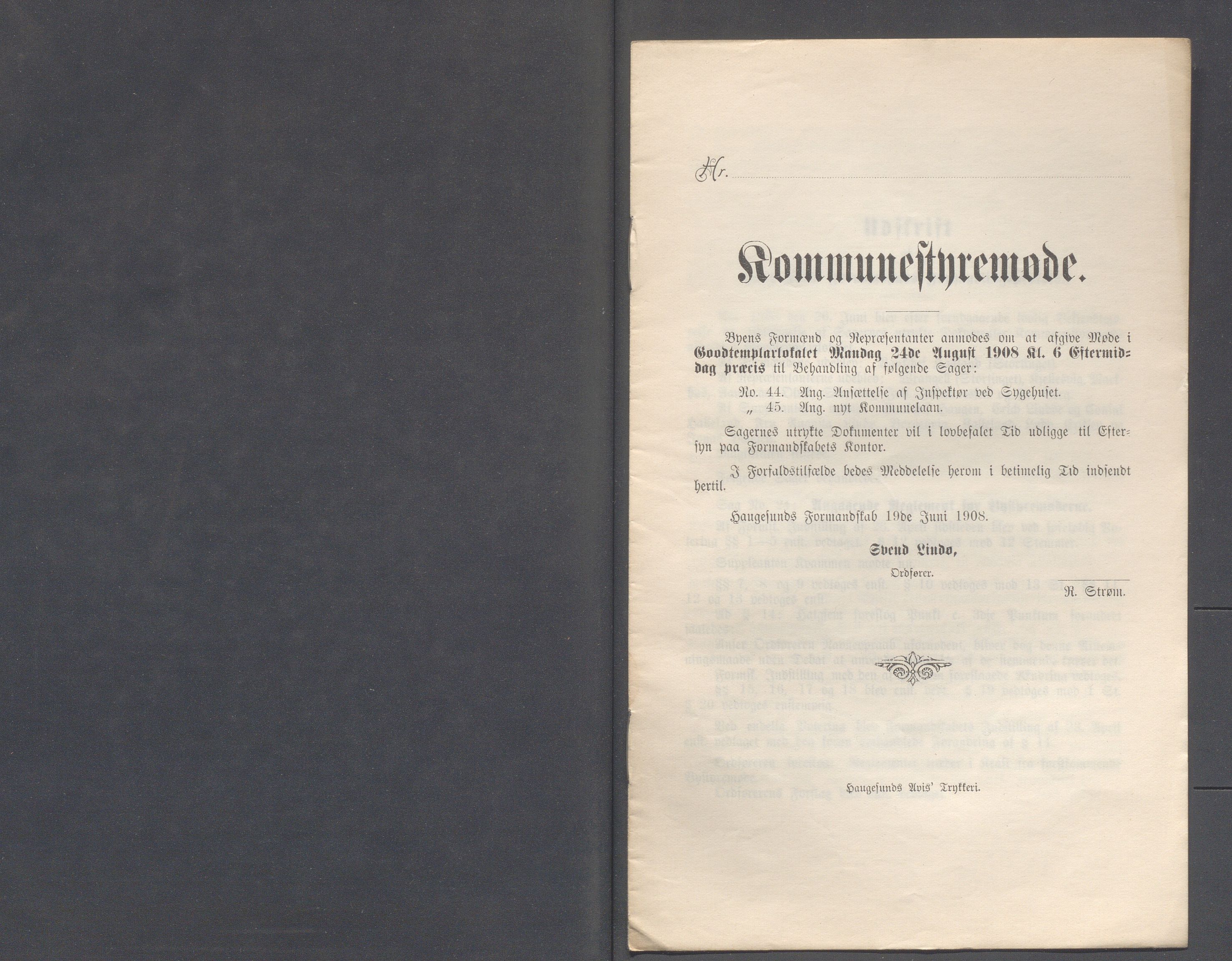 Haugesund kommune - Formannskapet og Bystyret, IKAR/A-740/A/Abb/L0002: Bystyreforhandlinger, 1908-1917, s. 49