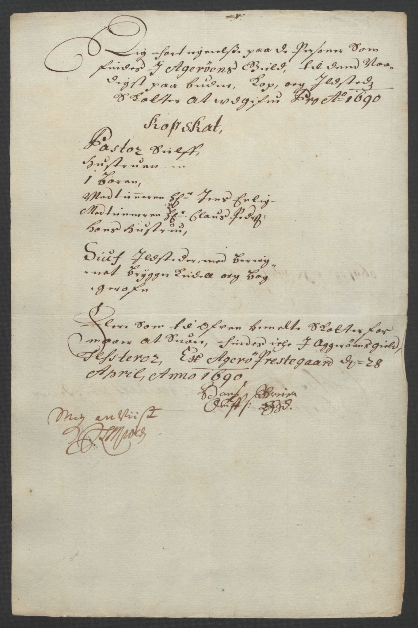 Rentekammeret inntil 1814, Reviderte regnskaper, Fogderegnskap, AV/RA-EA-4092/R55/L3649: Fogderegnskap Romsdal, 1690-1691, s. 110