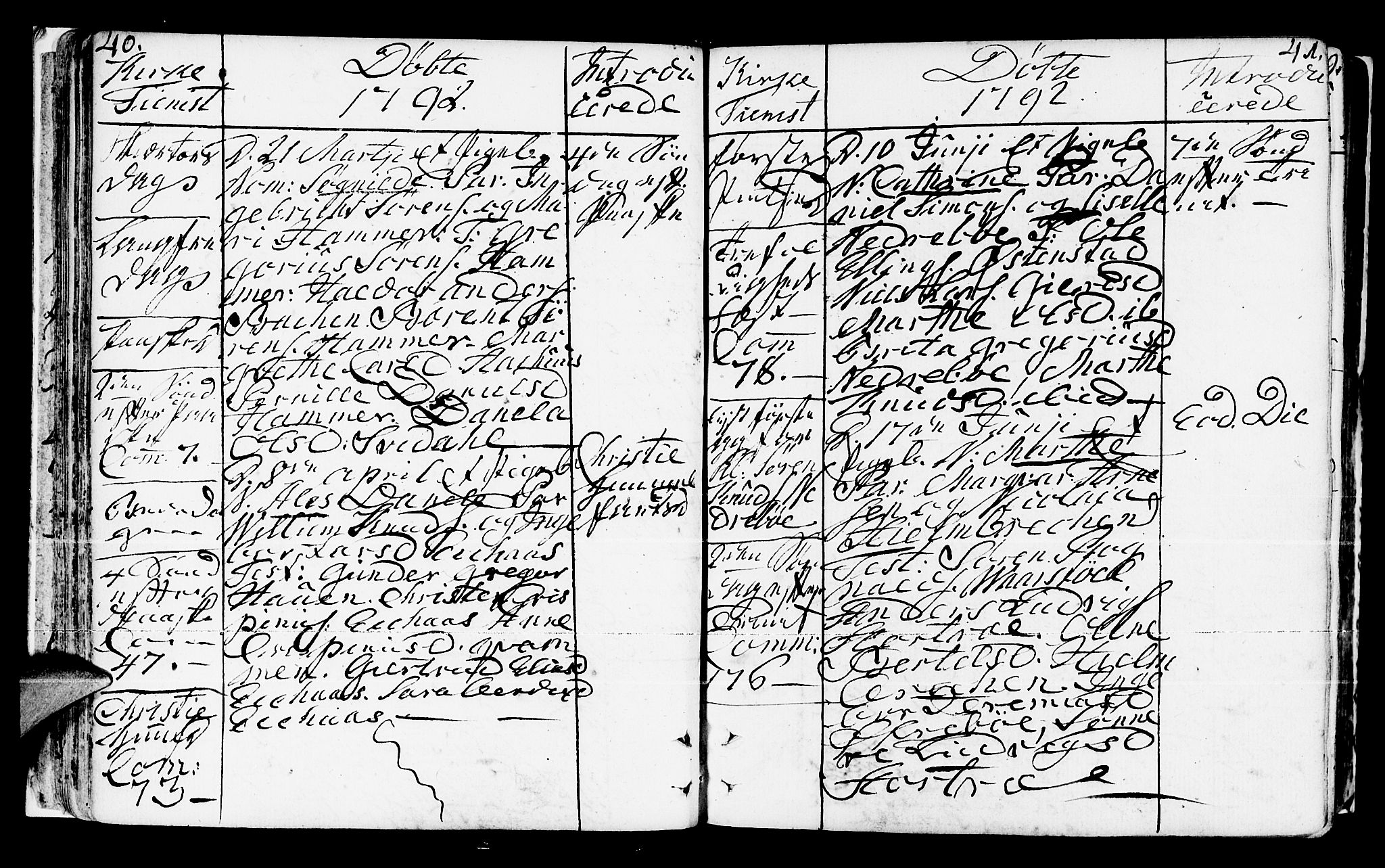 Jølster sokneprestembete, SAB/A-80701/H/Haa/Haaa/L0005: Ministerialbok nr. A 5, 1790-1821, s. 40-41