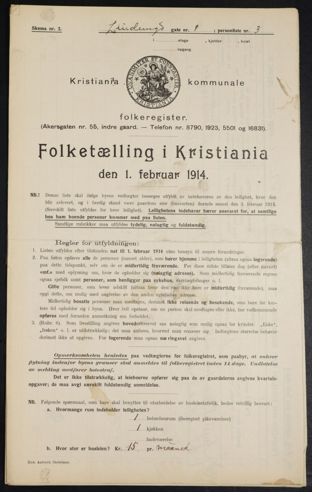 OBA, Kommunal folketelling 1.2.1914 for Kristiania, 1914, s. 57529