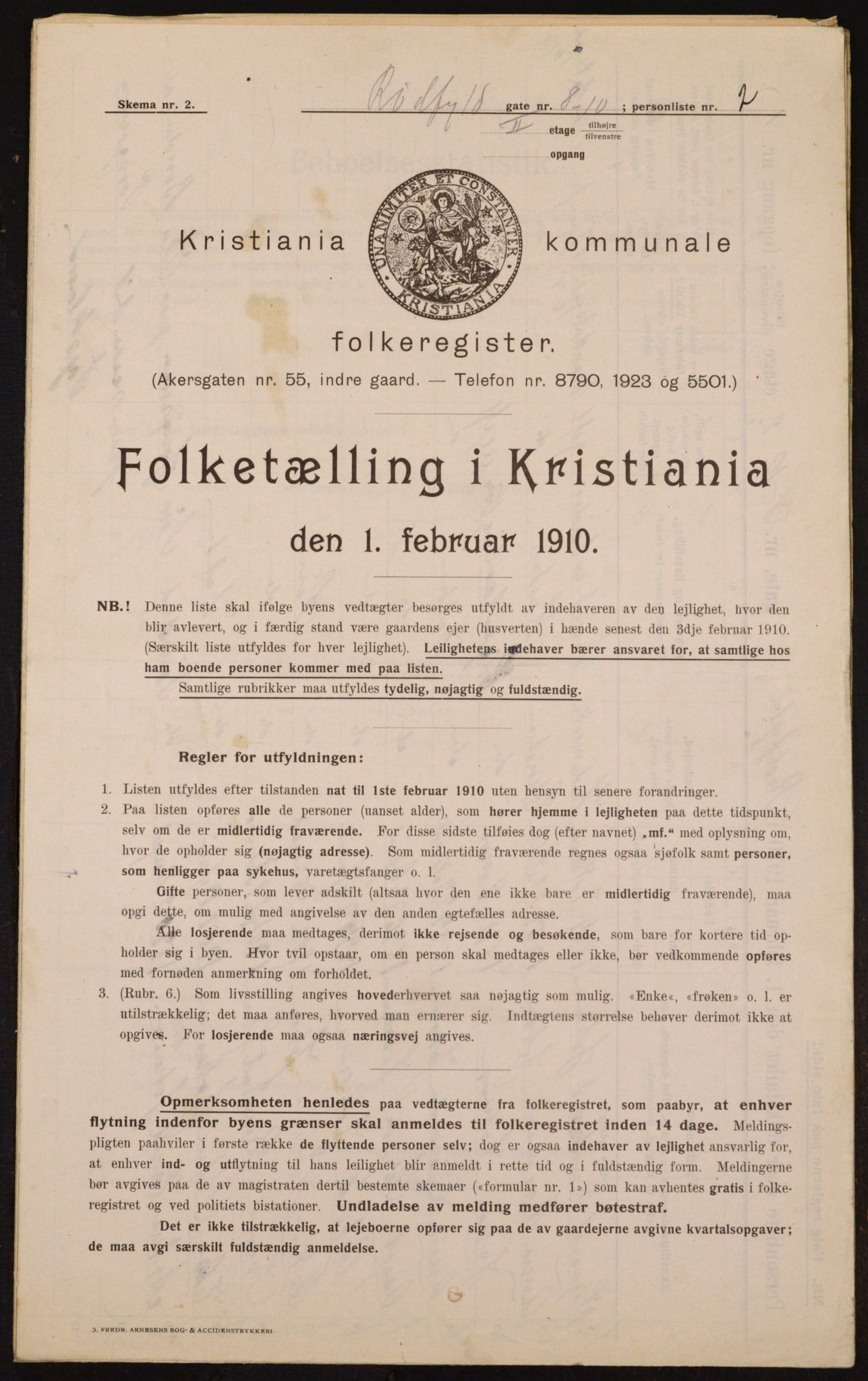 OBA, Kommunal folketelling 1.2.1910 for Kristiania, 1910, s. 82170