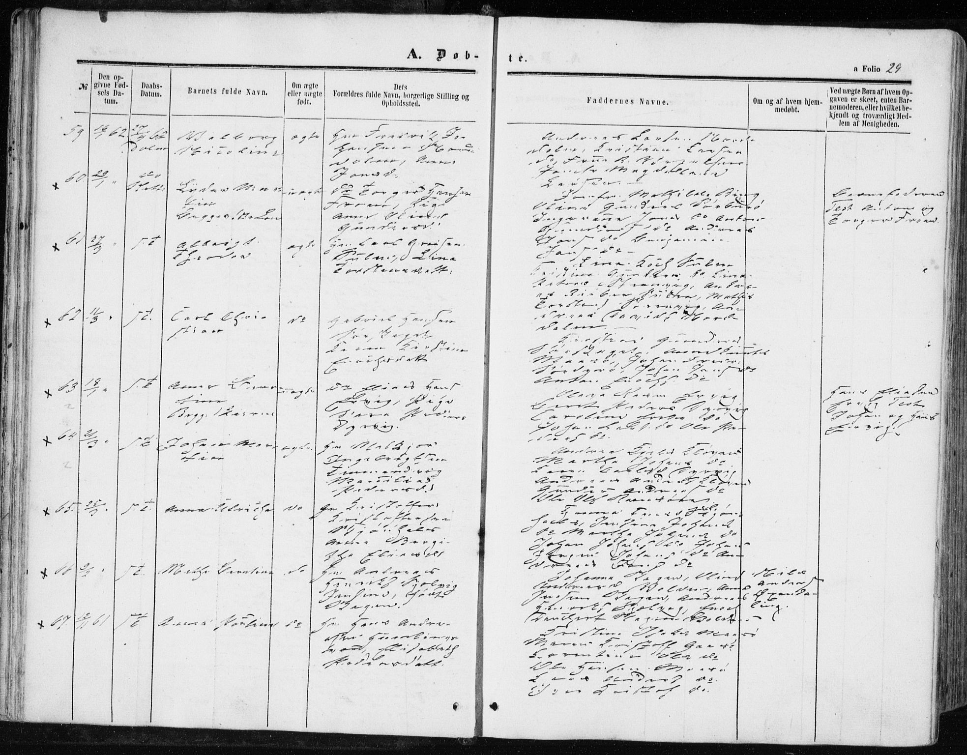 Ministerialprotokoller, klokkerbøker og fødselsregistre - Sør-Trøndelag, AV/SAT-A-1456/634/L0531: Ministerialbok nr. 634A07, 1861-1870, s. 29