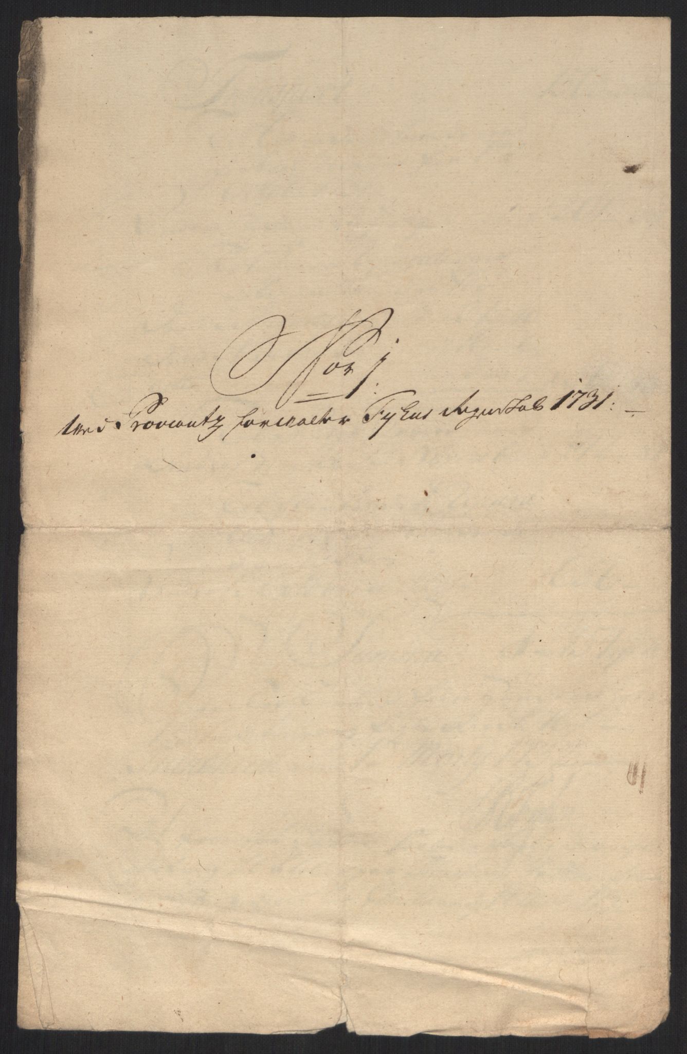 Rentekammeret inntil 1814, Reviderte regnskaper, Militære regnskaper, AV/RA-EA-4069/Rd/L0649: Trondheim festningsregnskaper, 1731