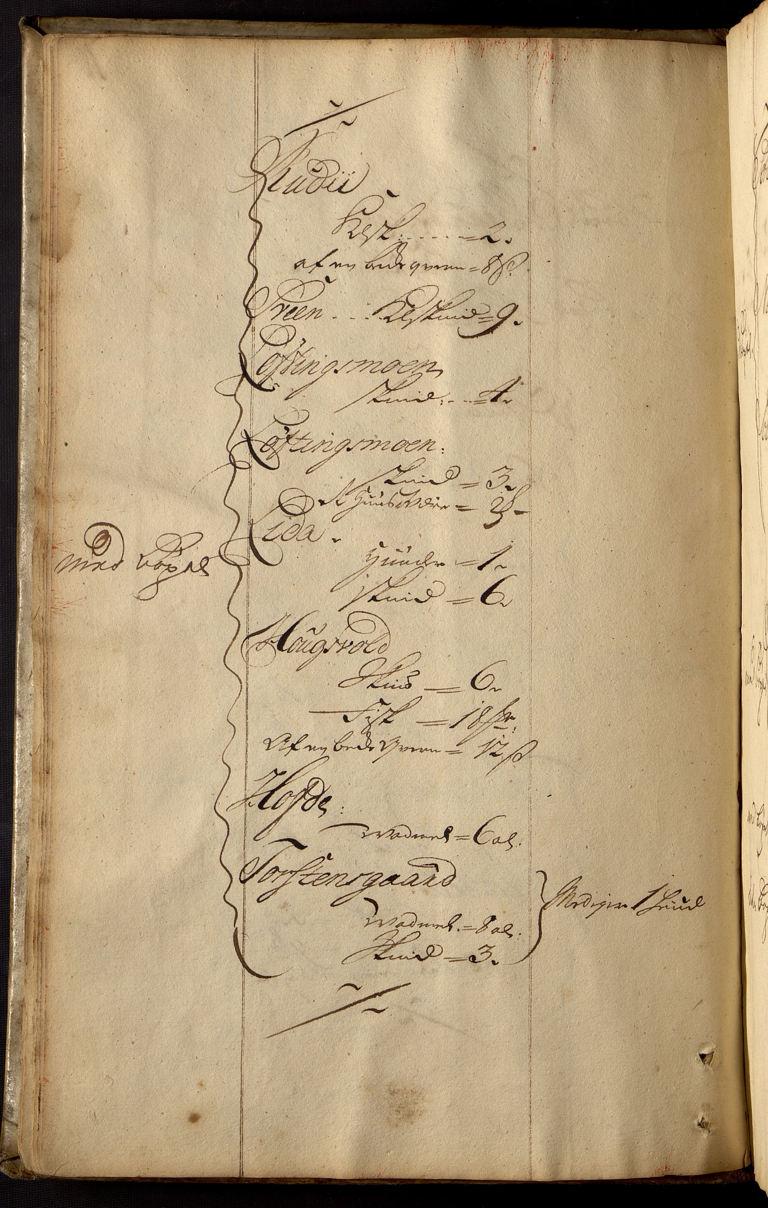 Oslo Hospital, OBA/A-10422/R/Raa/L0001: Opsloe Hospitals Hovedsregnschabsbog, 1724-1755