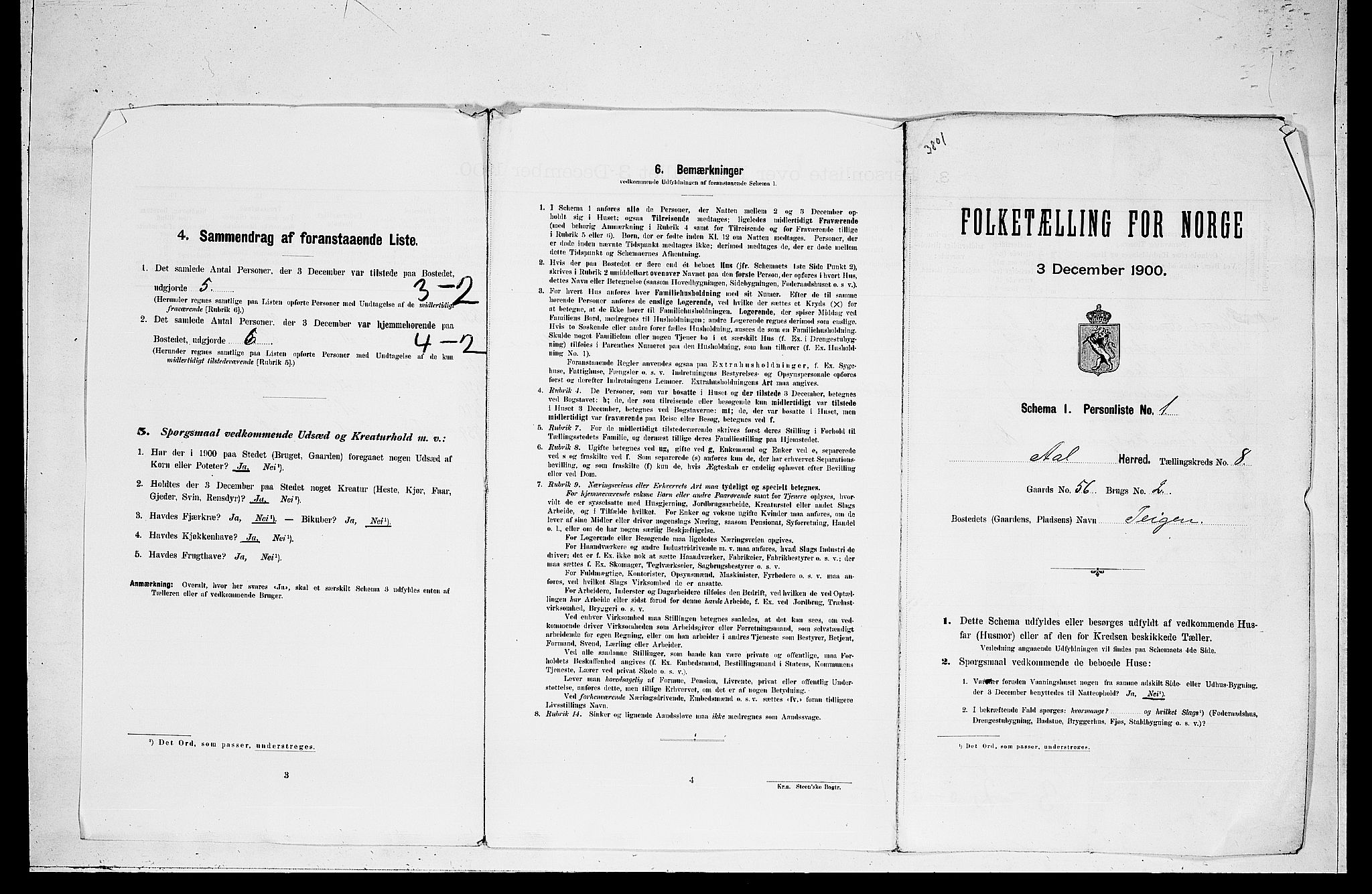 RA, Folketelling 1900 for 0619 Ål herred, 1900, s. 683