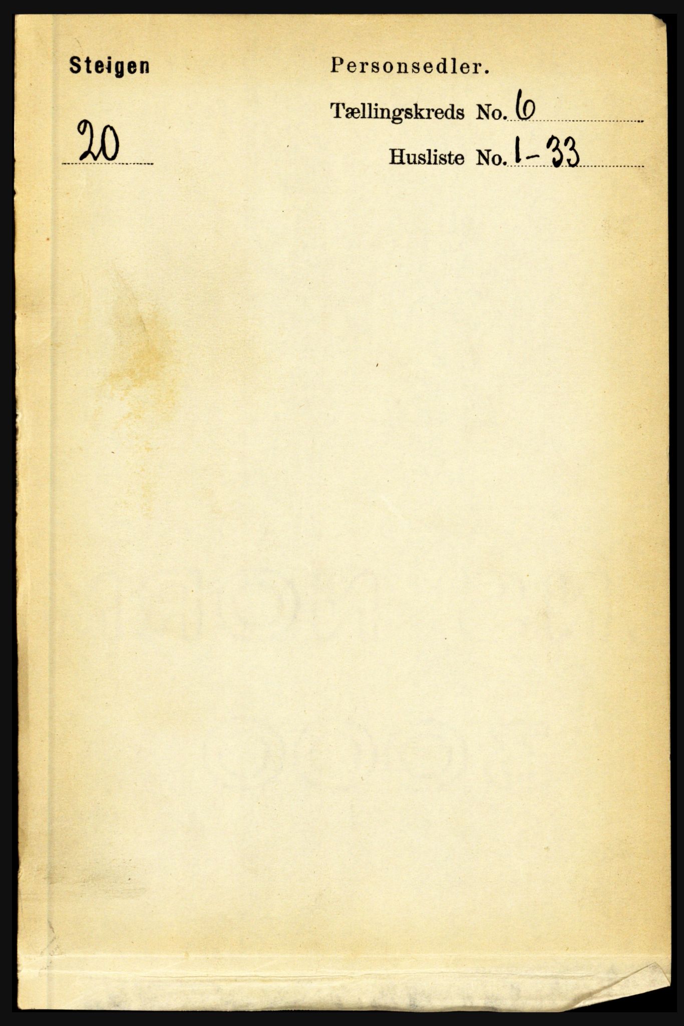 RA, Folketelling 1891 for 1848 Steigen herred, 1891, s. 2024