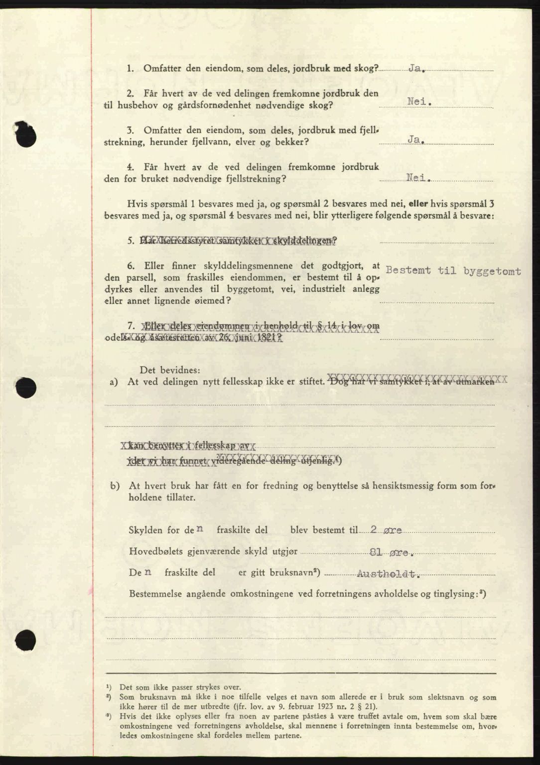 Salten sorenskriveri, AV/SAT-A-4578/1/2/2C: Pantebok nr. A14-15, 1943-1945, Dagboknr: 2528/1944