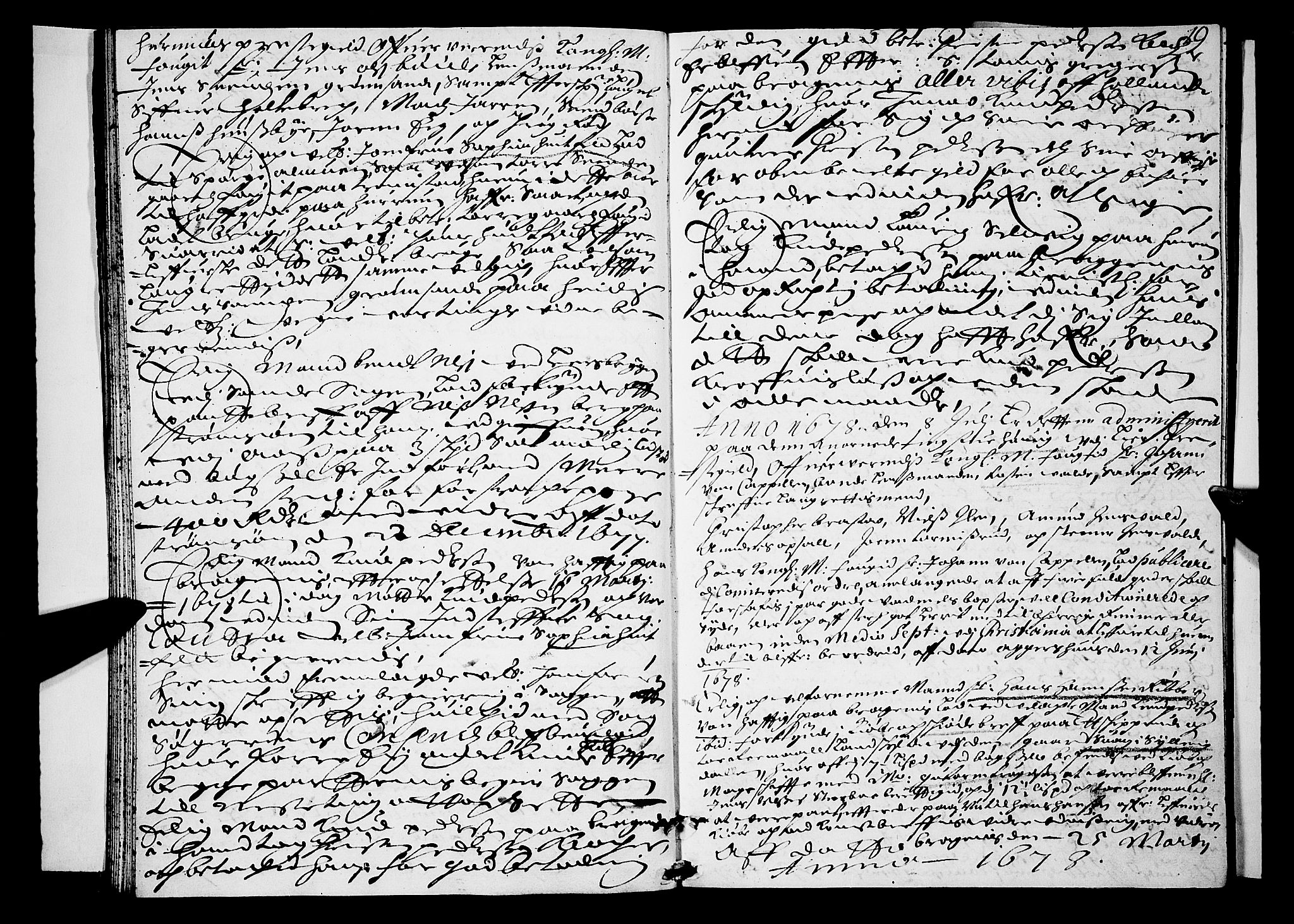Lier, Røyken og Hurum sorenskriveri, AV/SAKO-A-89/F/Fa/L0019: Tingbok, 1678, s. 19