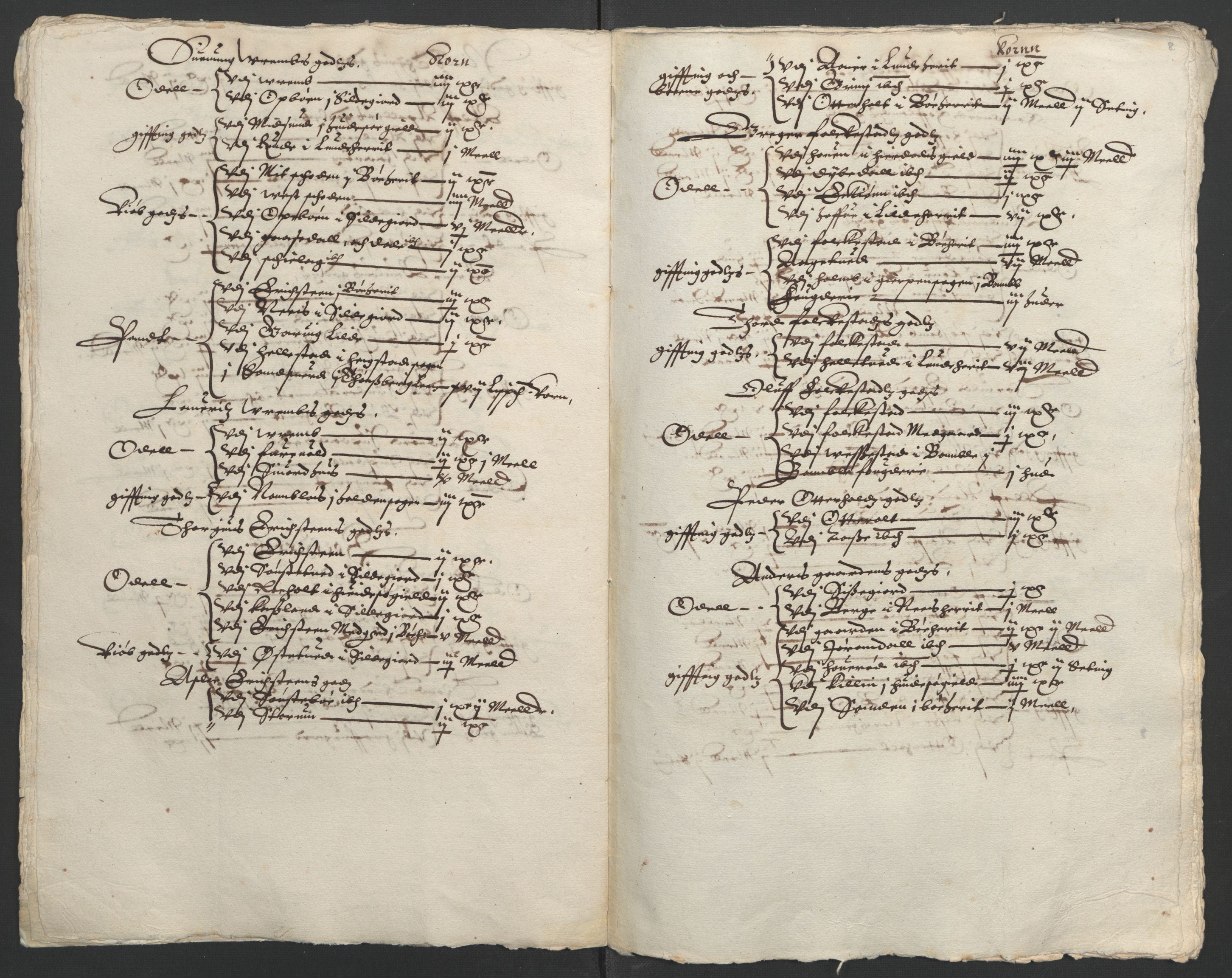 Stattholderembetet 1572-1771, RA/EA-2870/Ek/L0009/0002: Jordebøker til utlikning av rosstjeneste 1624-1626: / Odelsjordebøker for Bratsberg len, 1624, s. 35