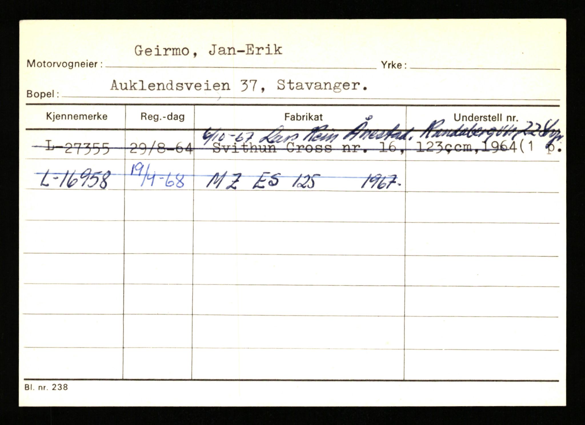 Stavanger trafikkstasjon, AV/SAST-A-101942/0/H/L0010: Fuglestad - Gjestland, 1930-1971, s. 1629