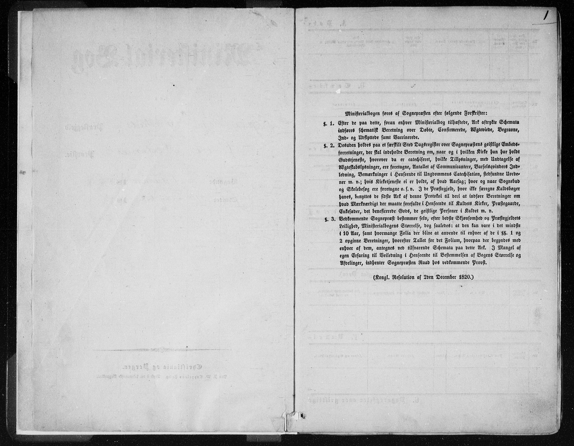 Øyestad sokneprestkontor, AV/SAK-1111-0049/F/Fa/L0015: Ministerialbok nr. A 15, 1857-1873, s. 1