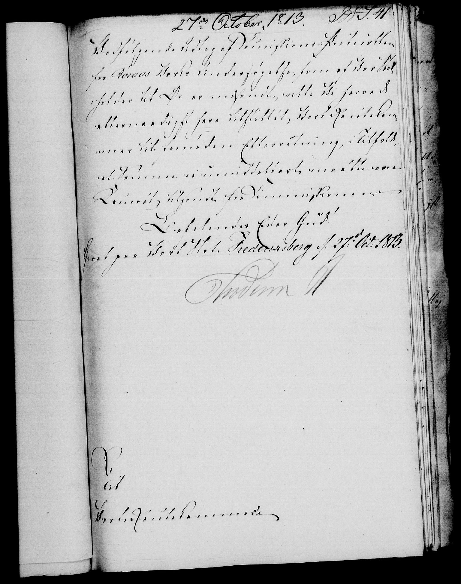Rentekammeret, Renteskriverkontorene, AV/RA-EA-3115/M/Mf/Mfb/L0011: Relasjons- og resolusjonsprotokoll med register (merket RK 54.17), 1813-1814