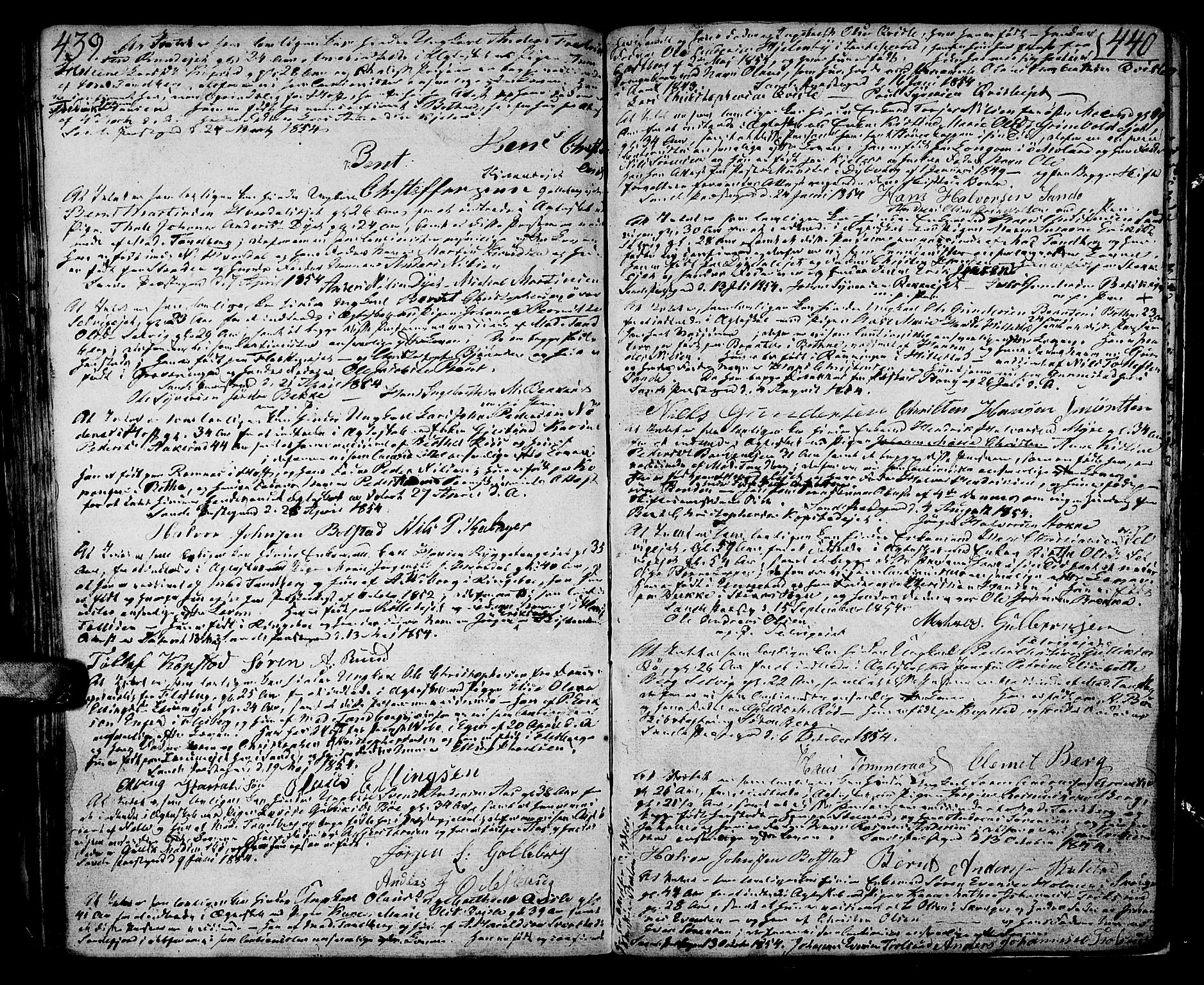 Sande Kirkebøker, AV/SAKO-A-53/F/Fa/L0002: Ministerialbok nr. 2, 1804-1814, s. 439-440