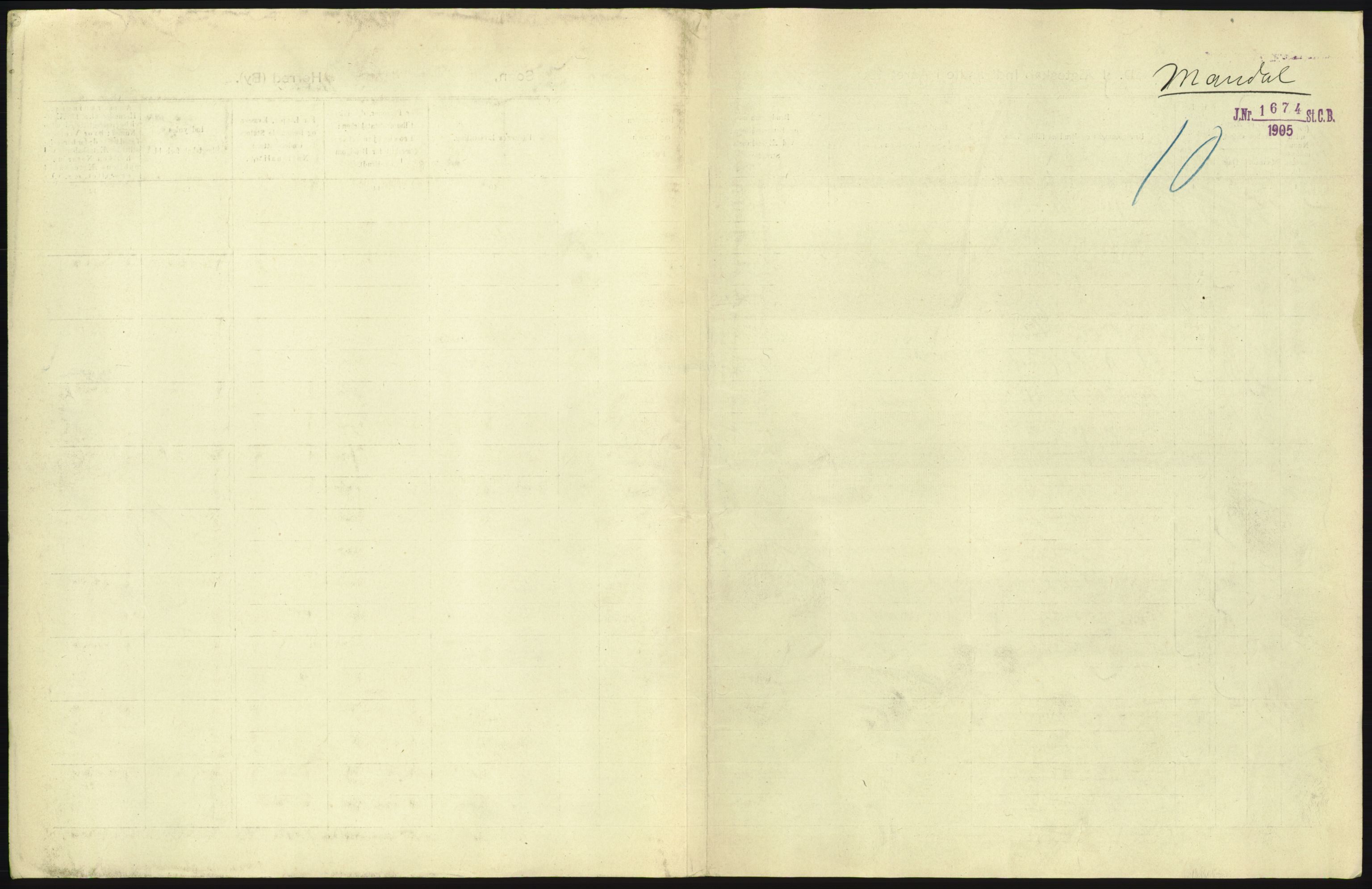 Statistisk sentralbyrå, Sosiodemografiske emner, Befolkning, AV/RA-S-2228/D/Df/Dfa/Dfab/L0011: Lister og Mandals amt: Fødte, gifte, døde, 1904, s. 567