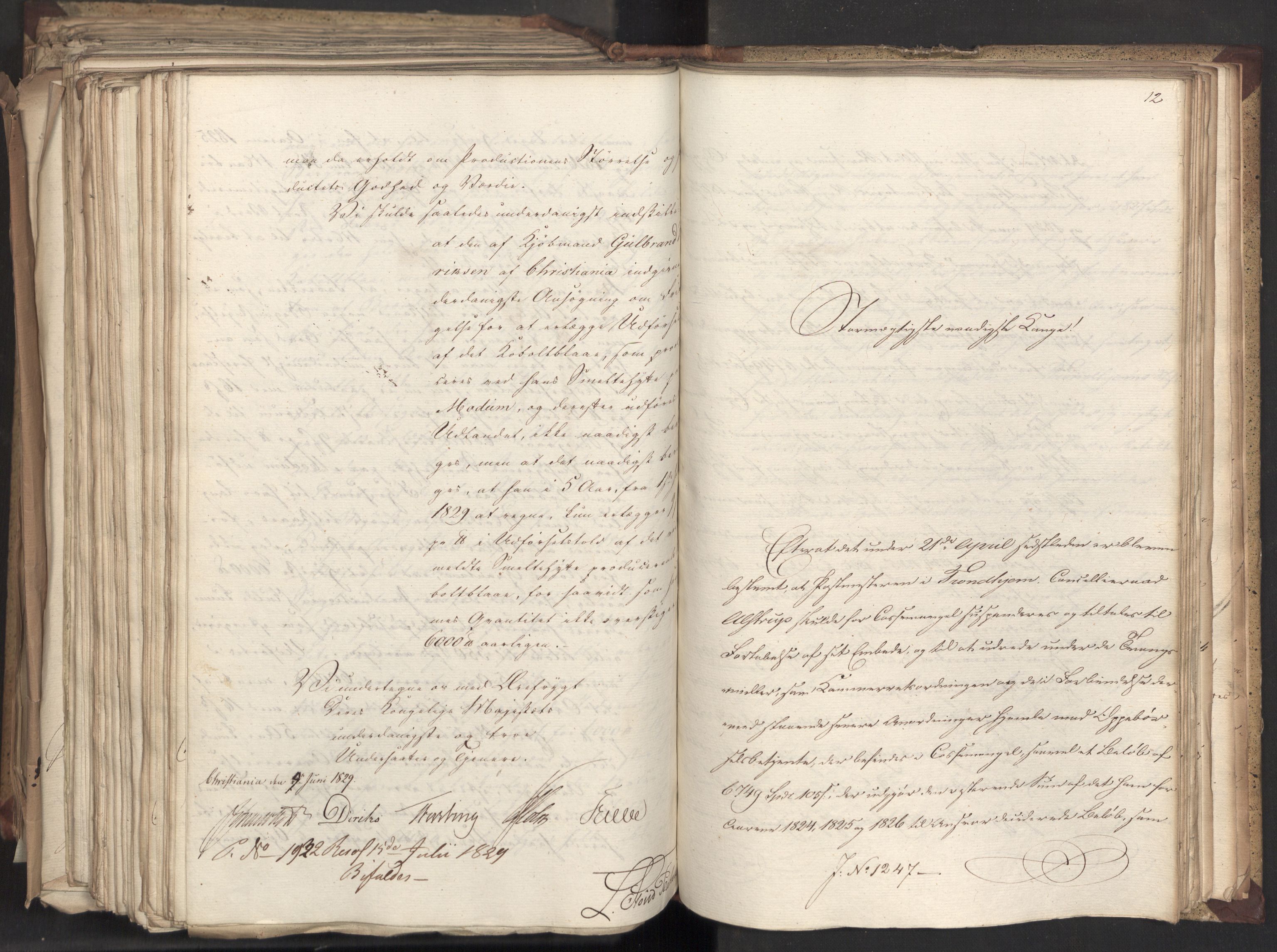 Statsrådsavdelingen i Stockholm, AV/RA-S-1003/D/Da/L0059: Regjeringsinnstillinger nr. 1074-1275, 1829, s. 569