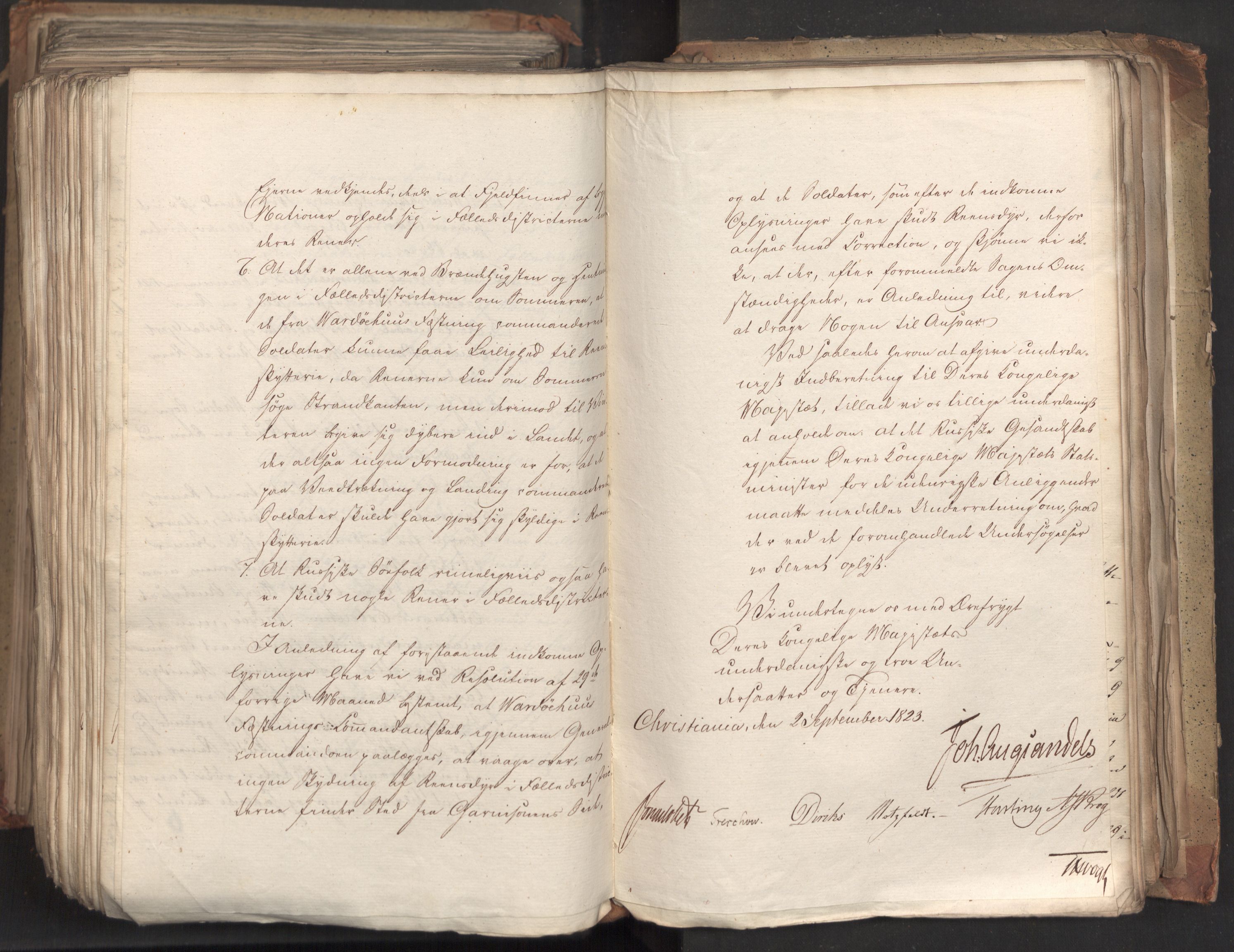 Statsrådsavdelingen i Stockholm, AV/RA-S-1003/D/Da/L0035: Regjeringsinnstillinger nr. 541-840, 1823, s. 559