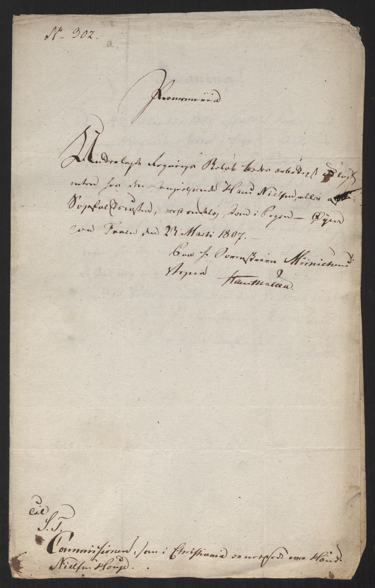 Justisdepartementet, Kommisjon i saken mot Hans Nielsen Hauge 1804, AV/RA-S-1151/D/L0004: Hans Nielsen Hauges sak, 1813, s. 588