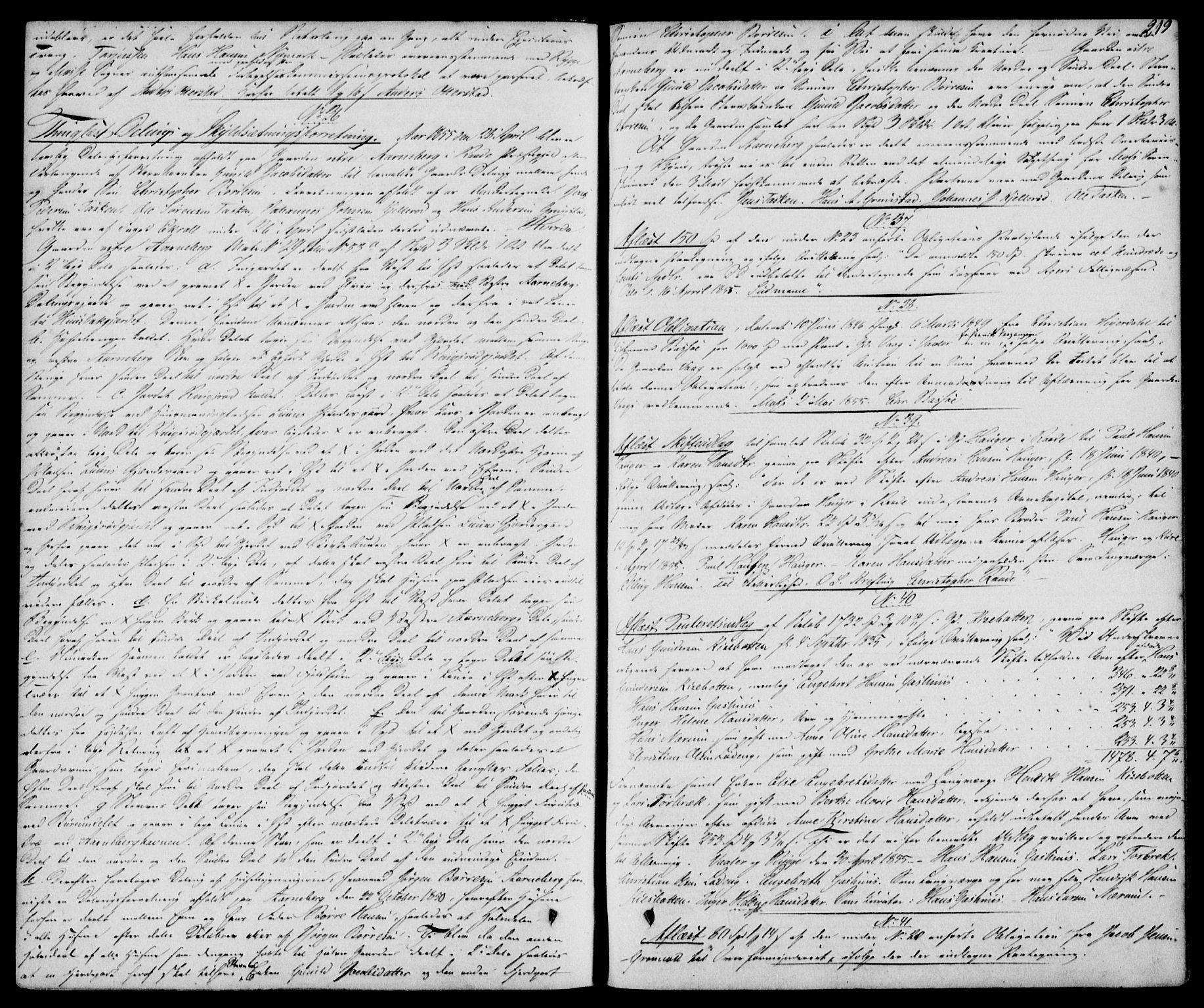 Moss sorenskriveri, SAO/A-10168: Pantebok nr. 11, 1852-1859, s. 219