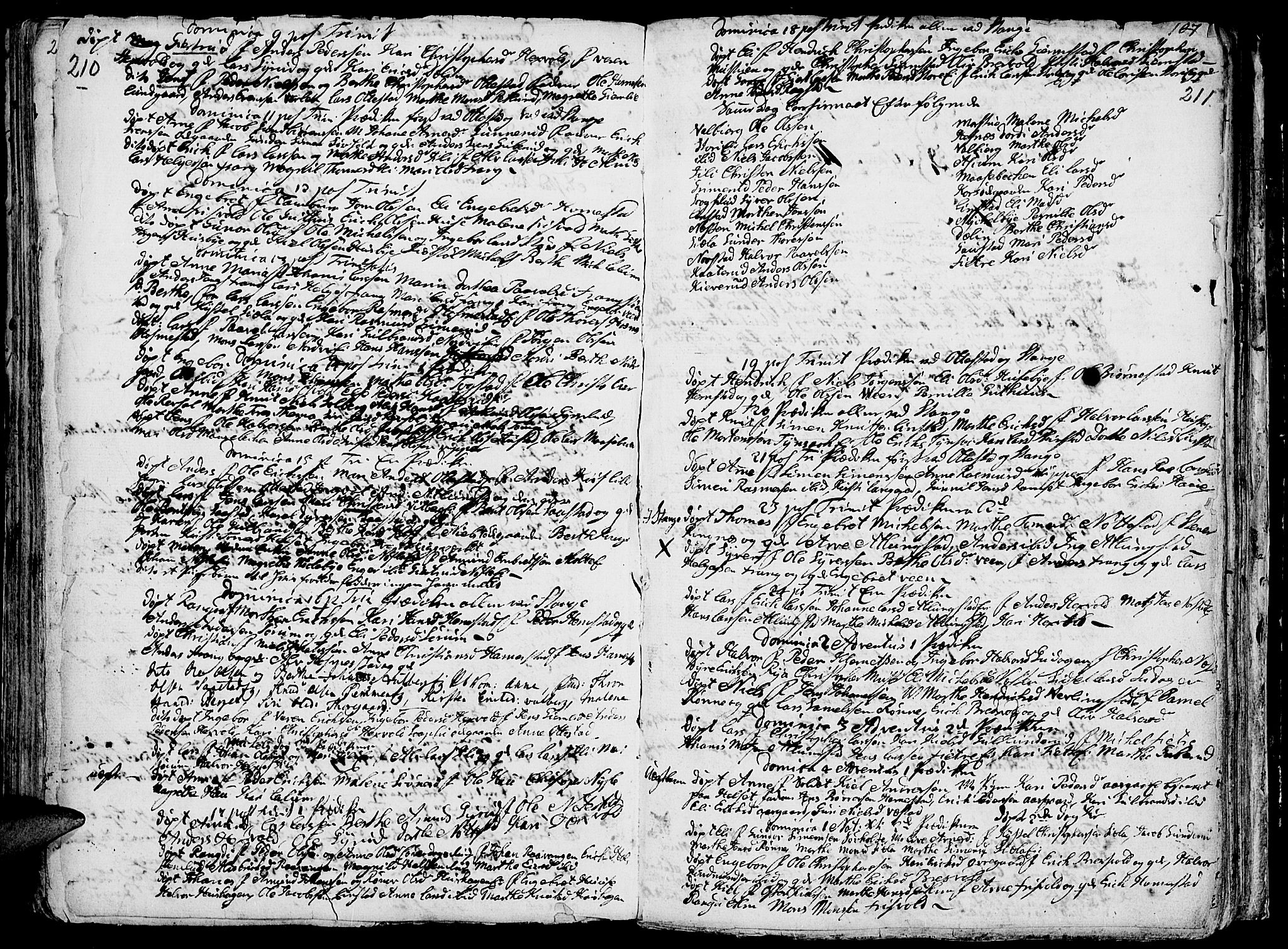 Stange prestekontor, AV/SAH-PREST-002/K/L0004: Ministerialbok nr. 4, 1735-1754, s. 210-211