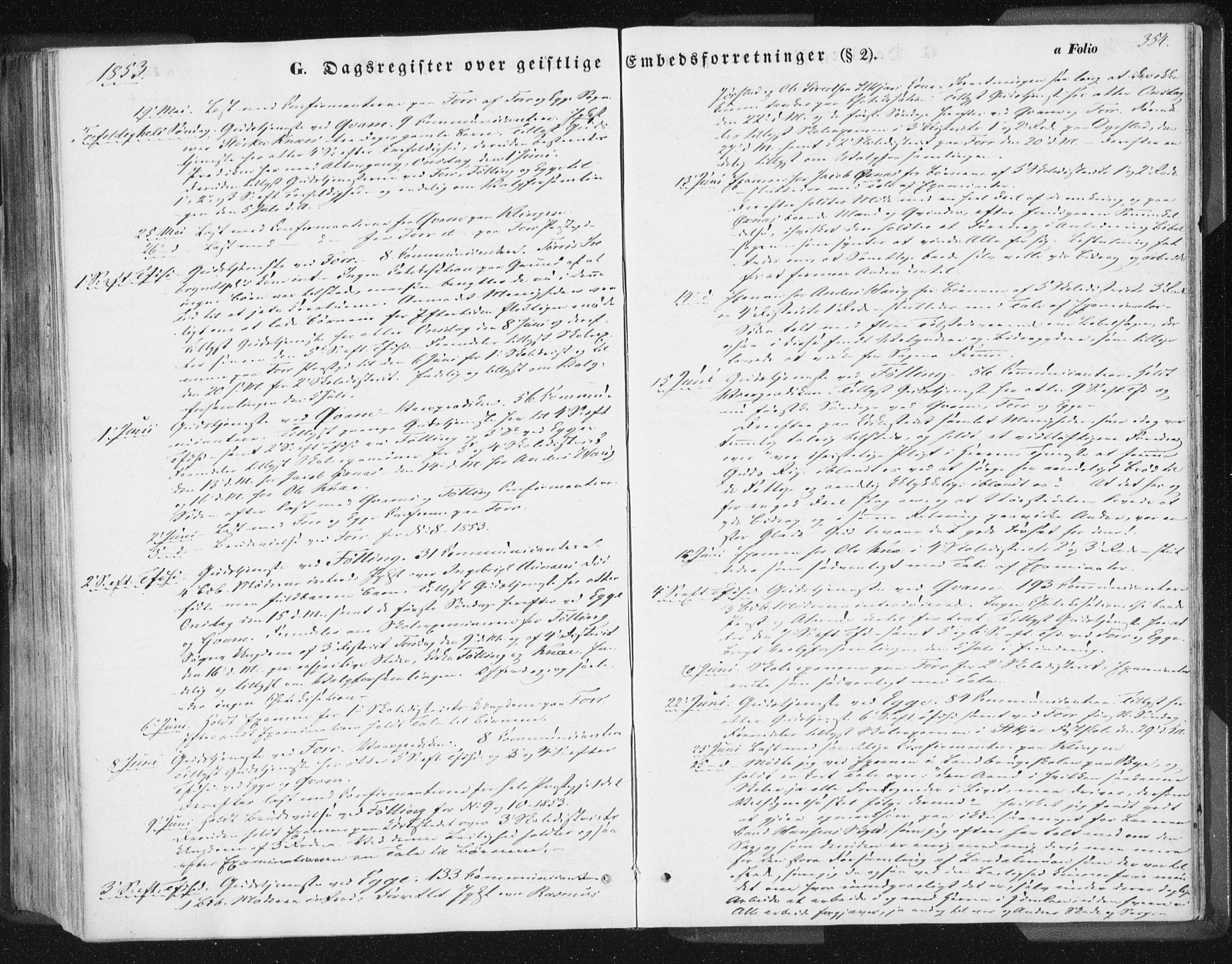 Ministerialprotokoller, klokkerbøker og fødselsregistre - Nord-Trøndelag, AV/SAT-A-1458/746/L0446: Ministerialbok nr. 746A05, 1846-1859, s. 354