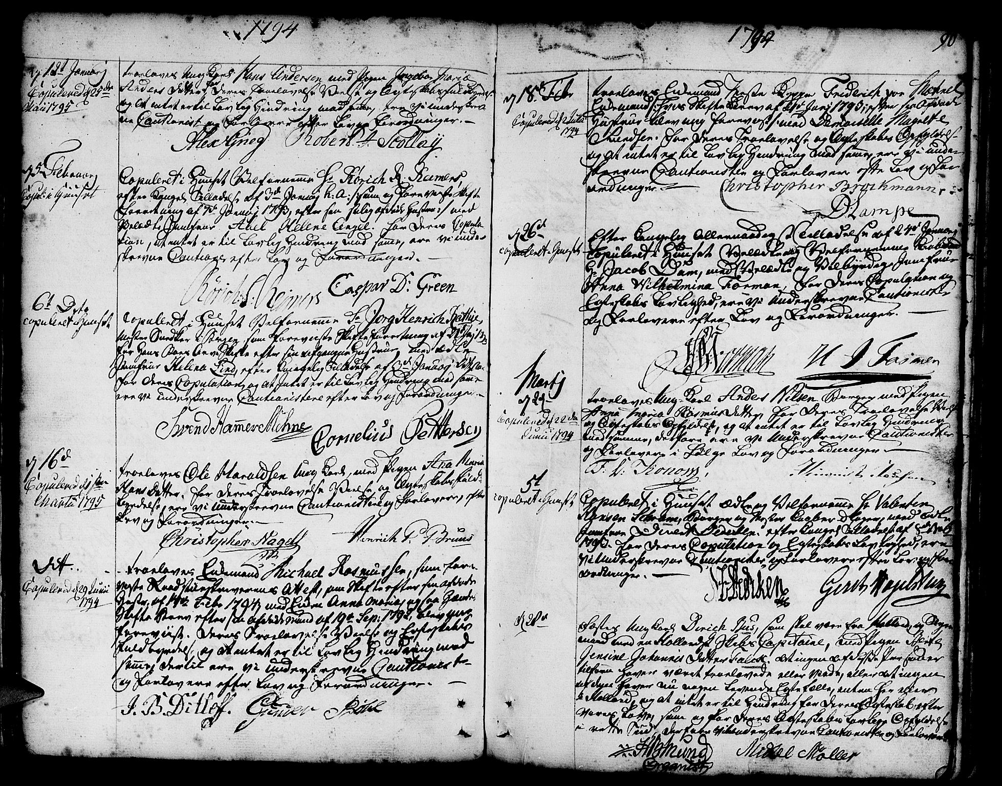 Nykirken Sokneprestembete, AV/SAB-A-77101/H/Haa/L0008: Ministerialbok nr. A 8, 1776-1814, s. 90