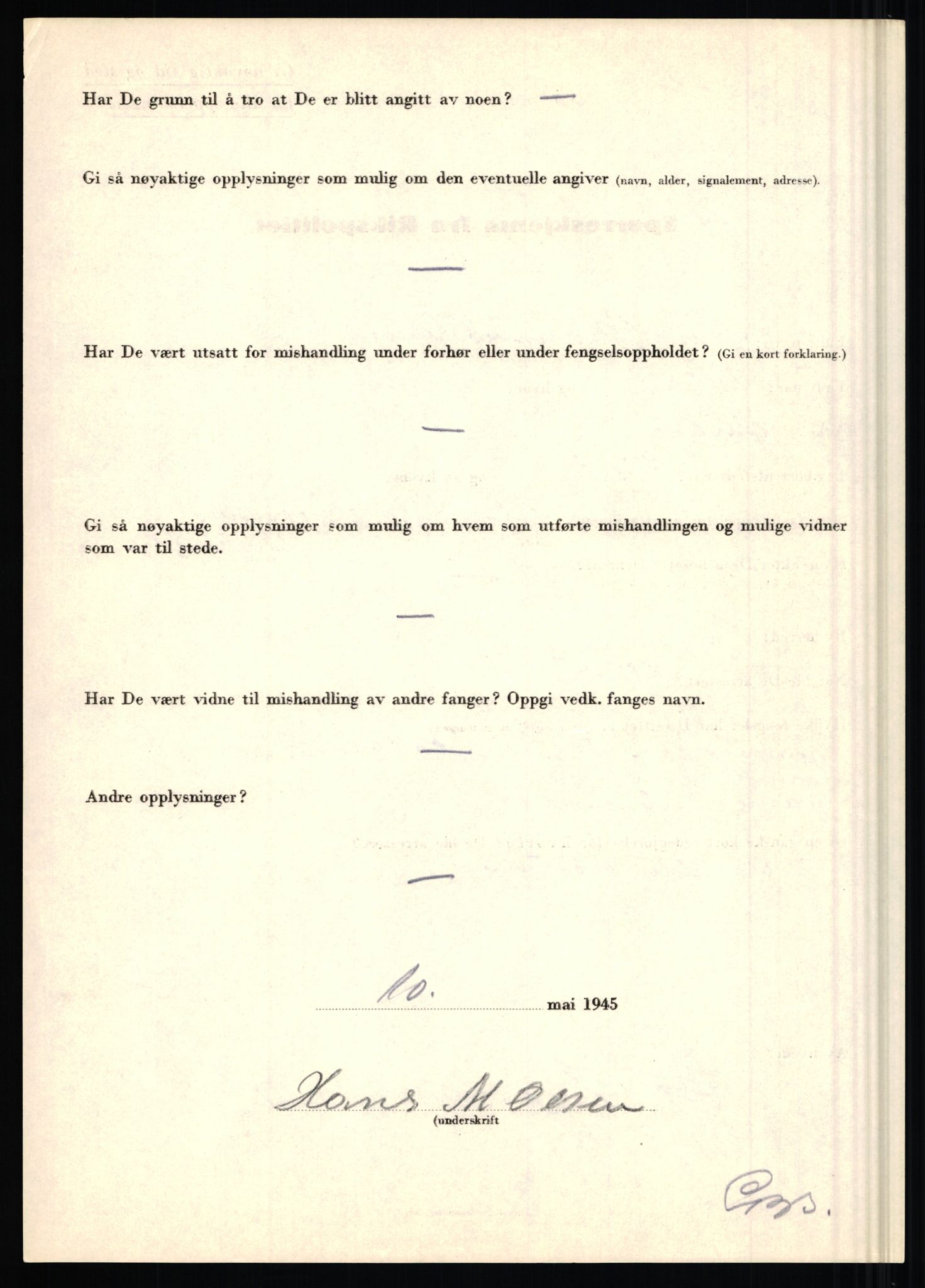 Rikspolitisjefen, AV/RA-S-1560/L/L0013: Noss, Eirik - Petrussen, Sigurd, 1940-1945, s. 445