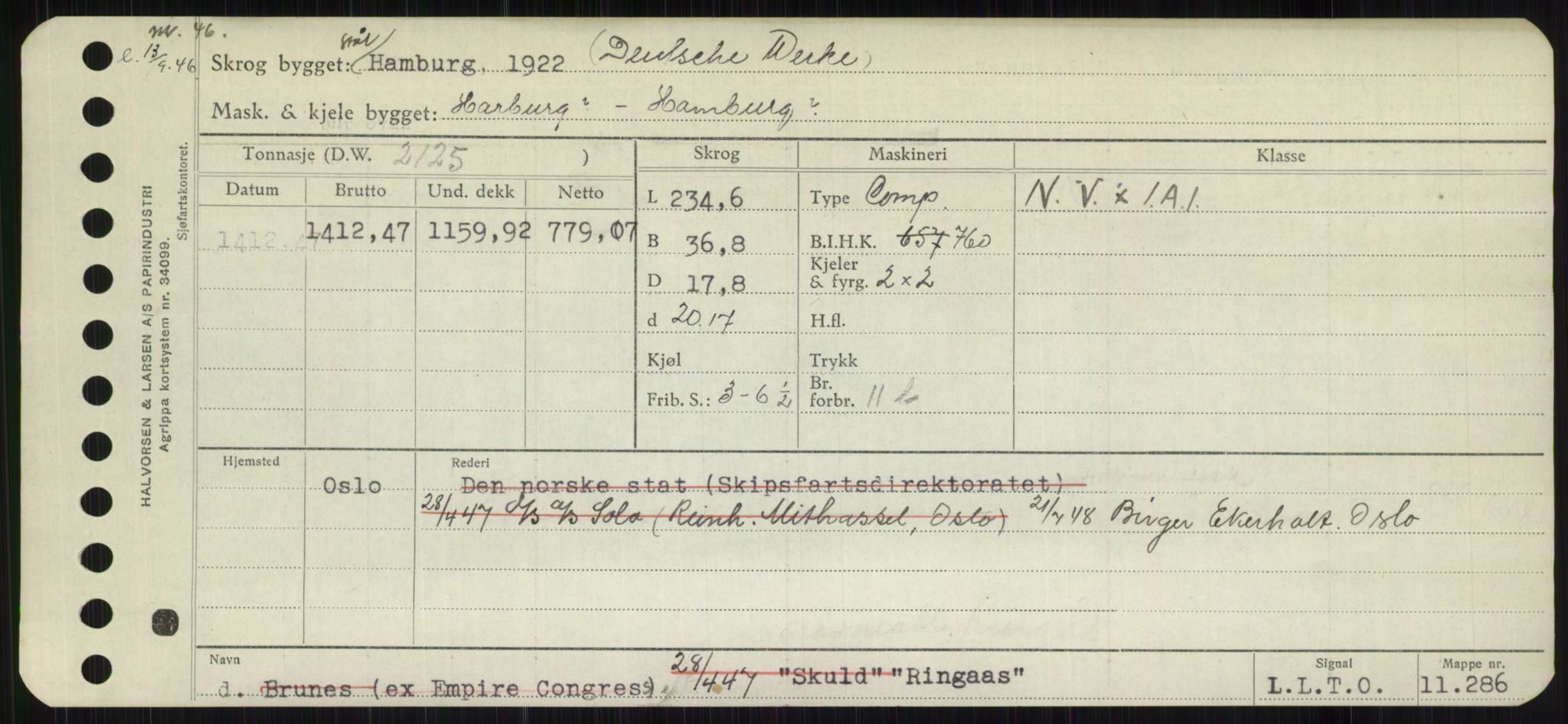 Sjøfartsdirektoratet med forløpere, Skipsmålingen, RA/S-1627/H/Hb/L0004: Fartøy, O-S, s. 225