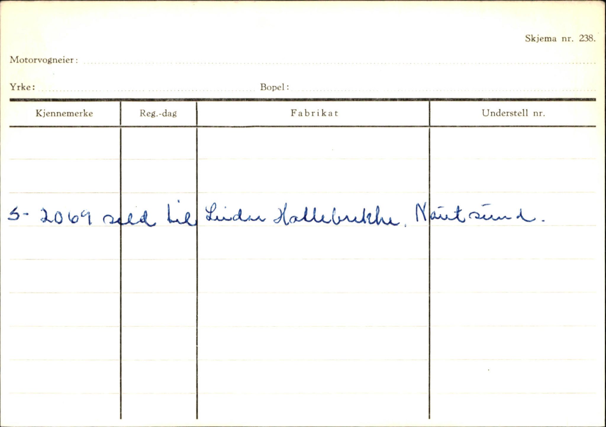 Statens vegvesen, Sogn og Fjordane vegkontor, SAB/A-5301/4/F/L0126: Eigarregister Fjaler M-Å. Leikanger A-Å, 1945-1975, s. 169