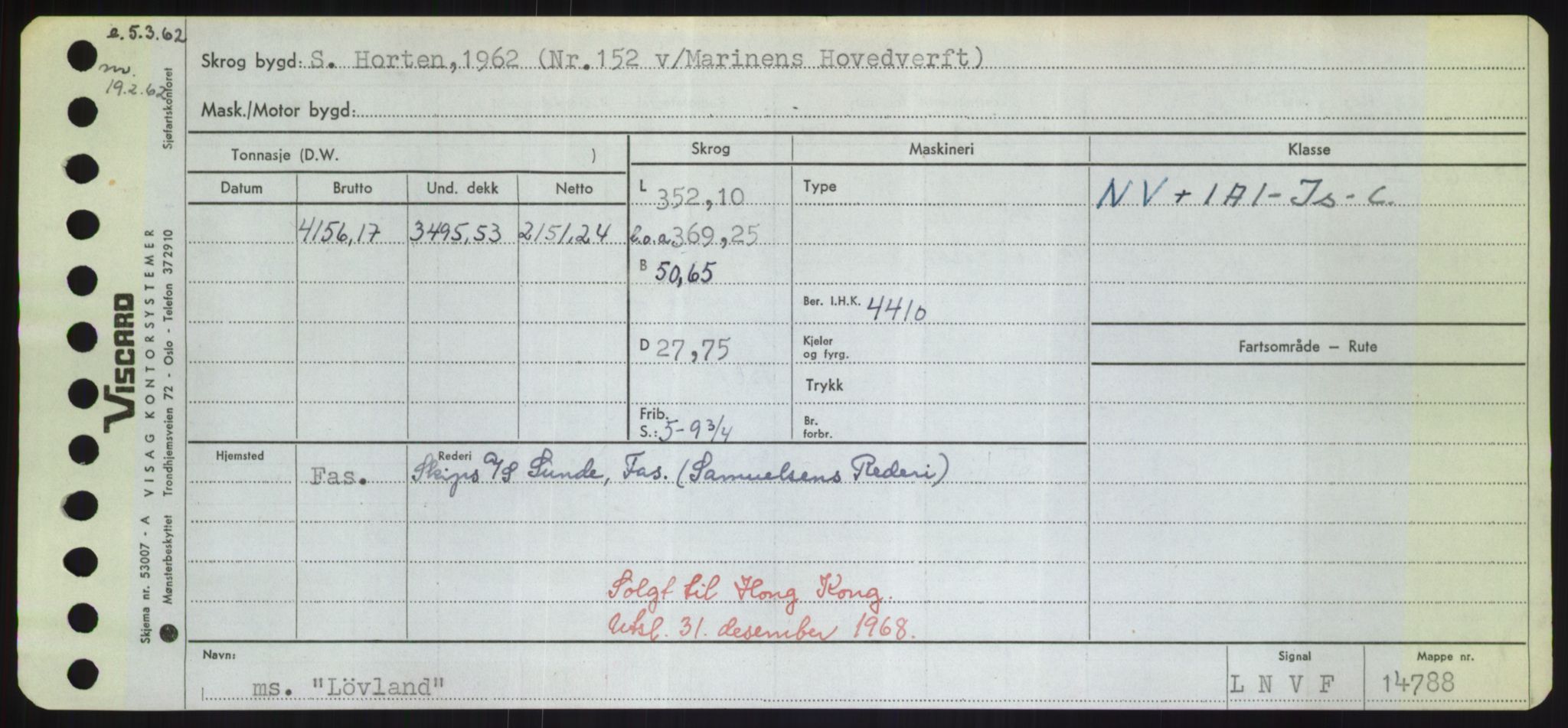 Sjøfartsdirektoratet med forløpere, Skipsmålingen, RA/S-1627/H/Hd/L0023: Fartøy, Lia-Løv, s. 563